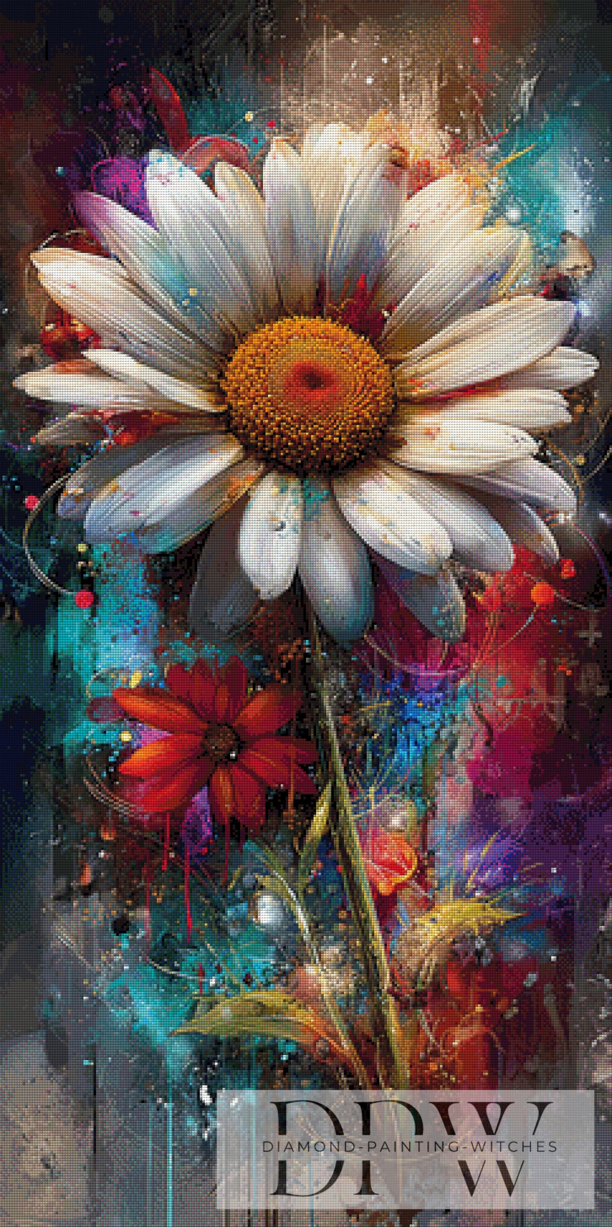 Blüten im Farbensturm by ellufija mit 340 Farben