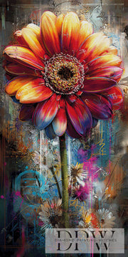 ellufijaによる「Gerbera im Farbensturm」（360色）
