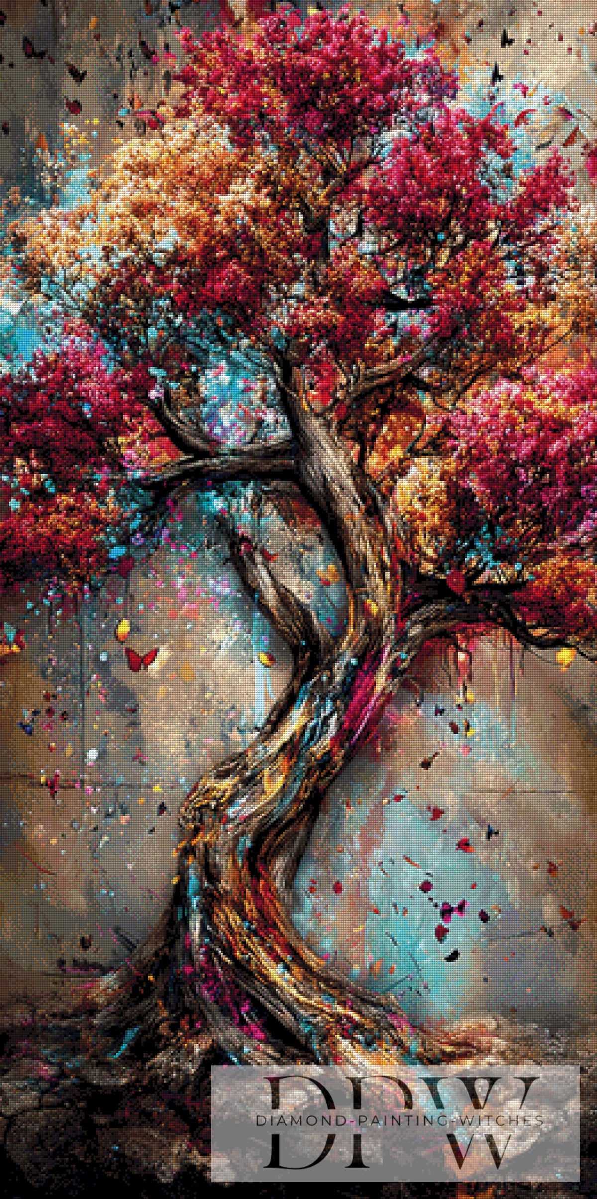 ellufija作「Splash Tree」、340色使用
