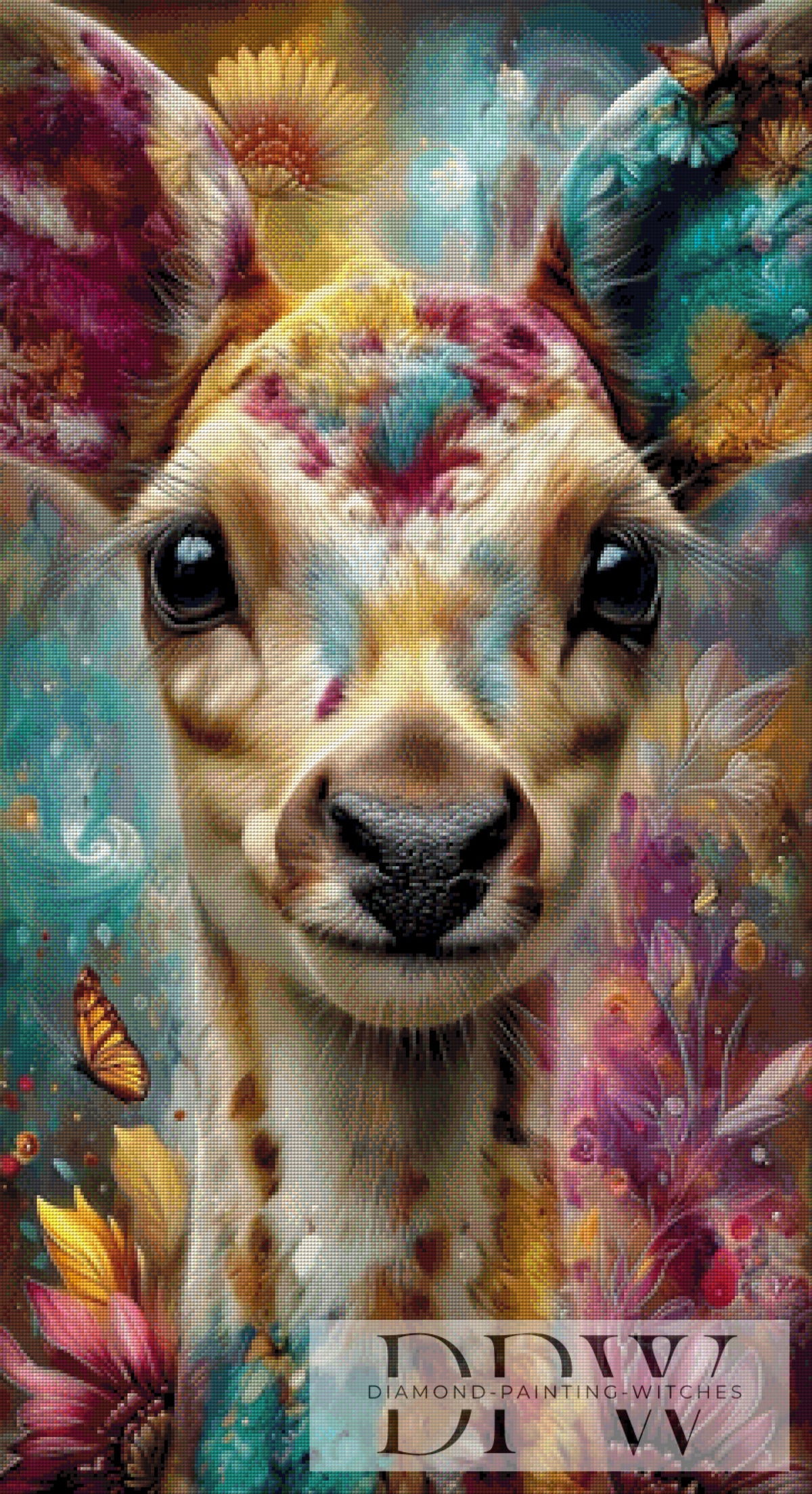 Big-Eyed Deer by CleoDora with 270 colors