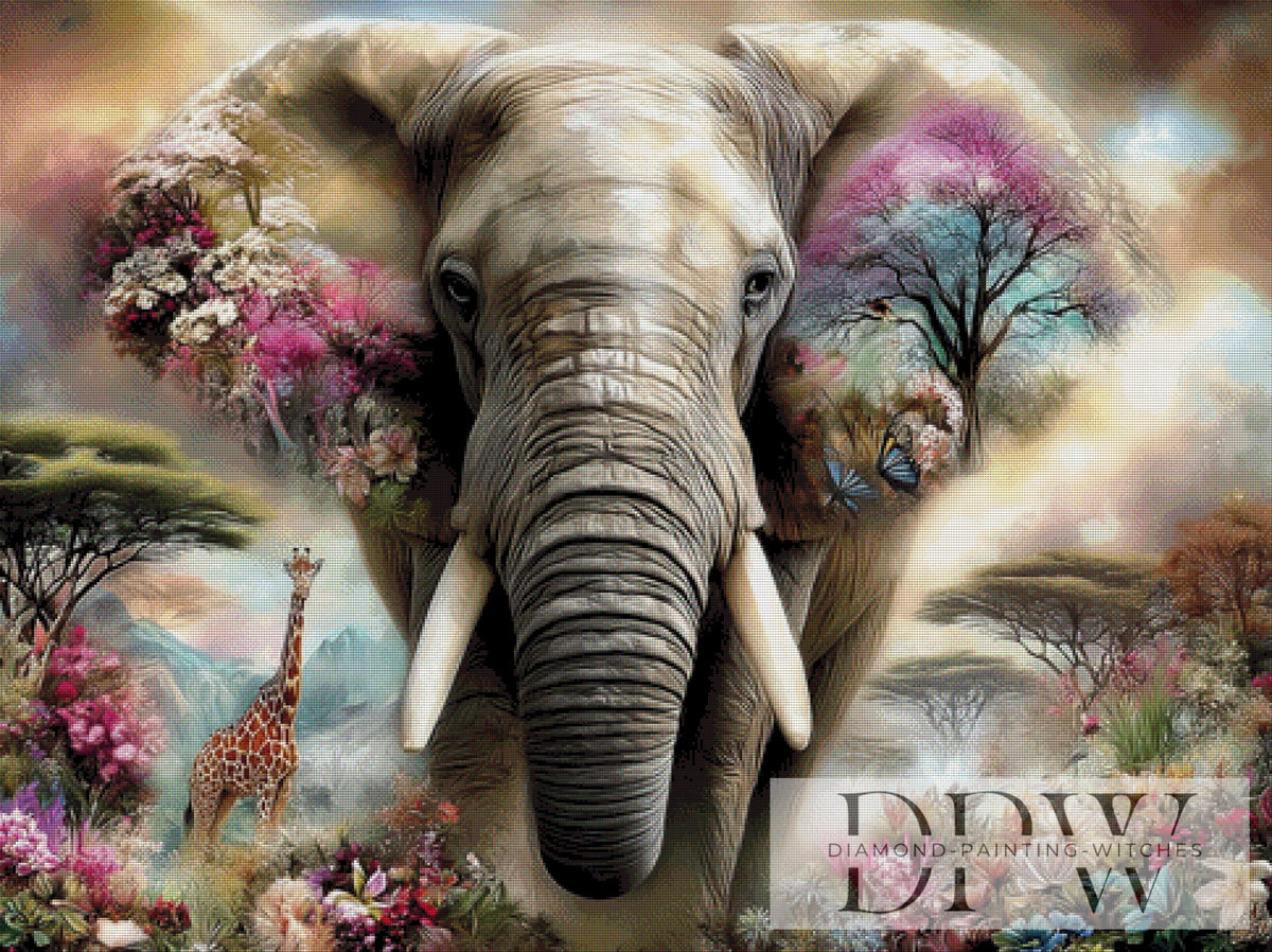 Fantastic Elephant World by CleoDora with 270 colors