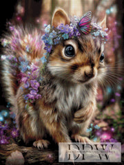 Squirrel in Spring by CleoDora with 220 colors