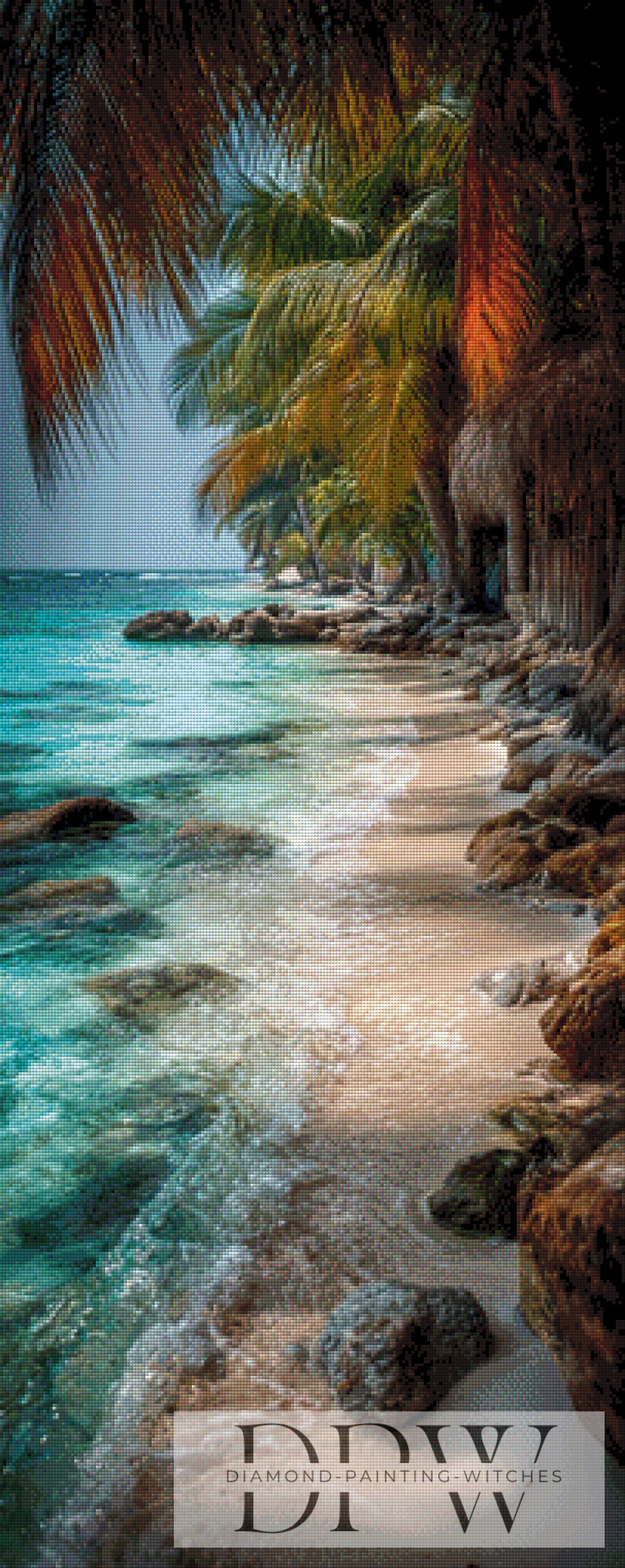 Palmenstrand by Elly_A.I mit 210 Farben