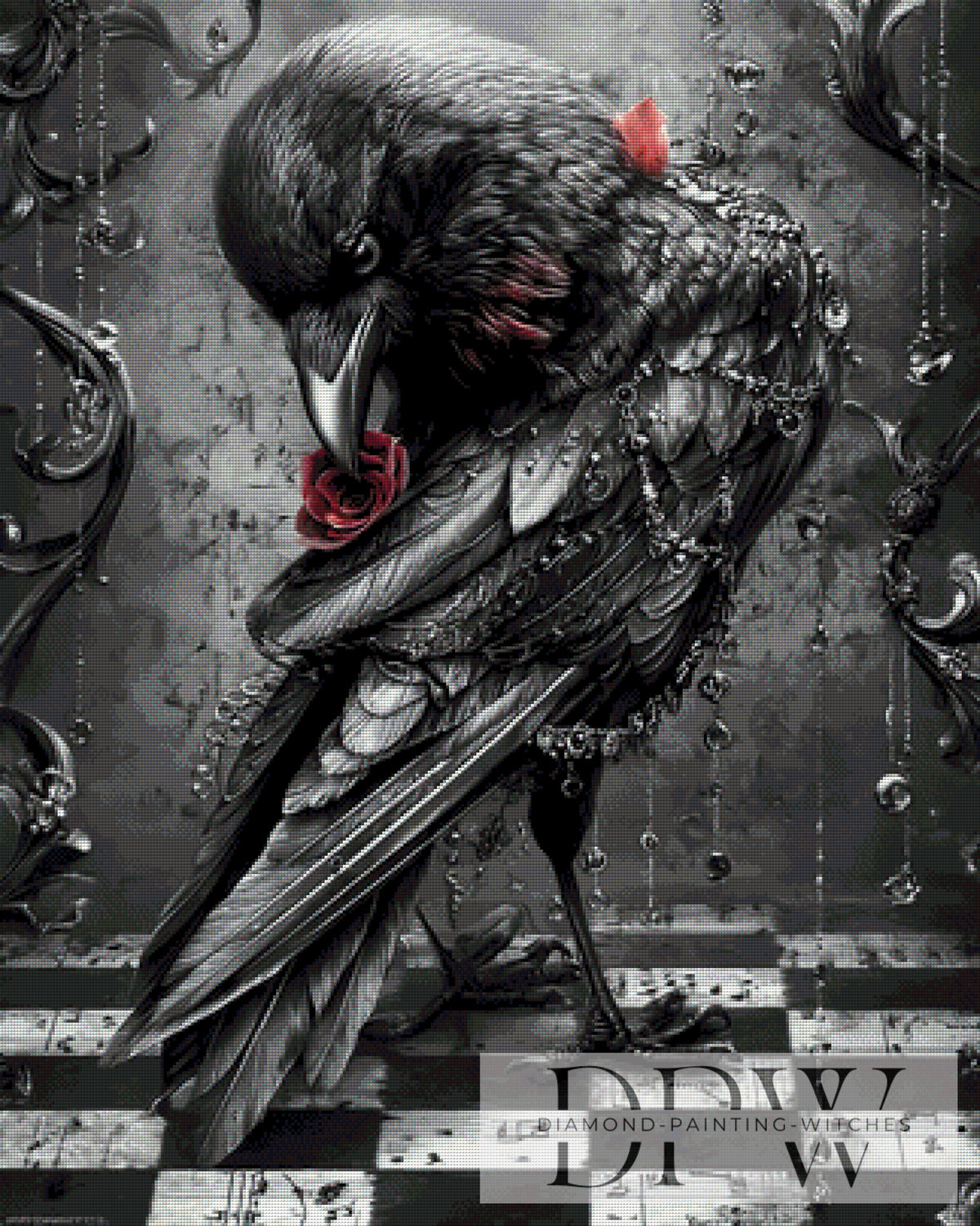 Raven's Rose Kiss by Elly_A.I with 80 colors