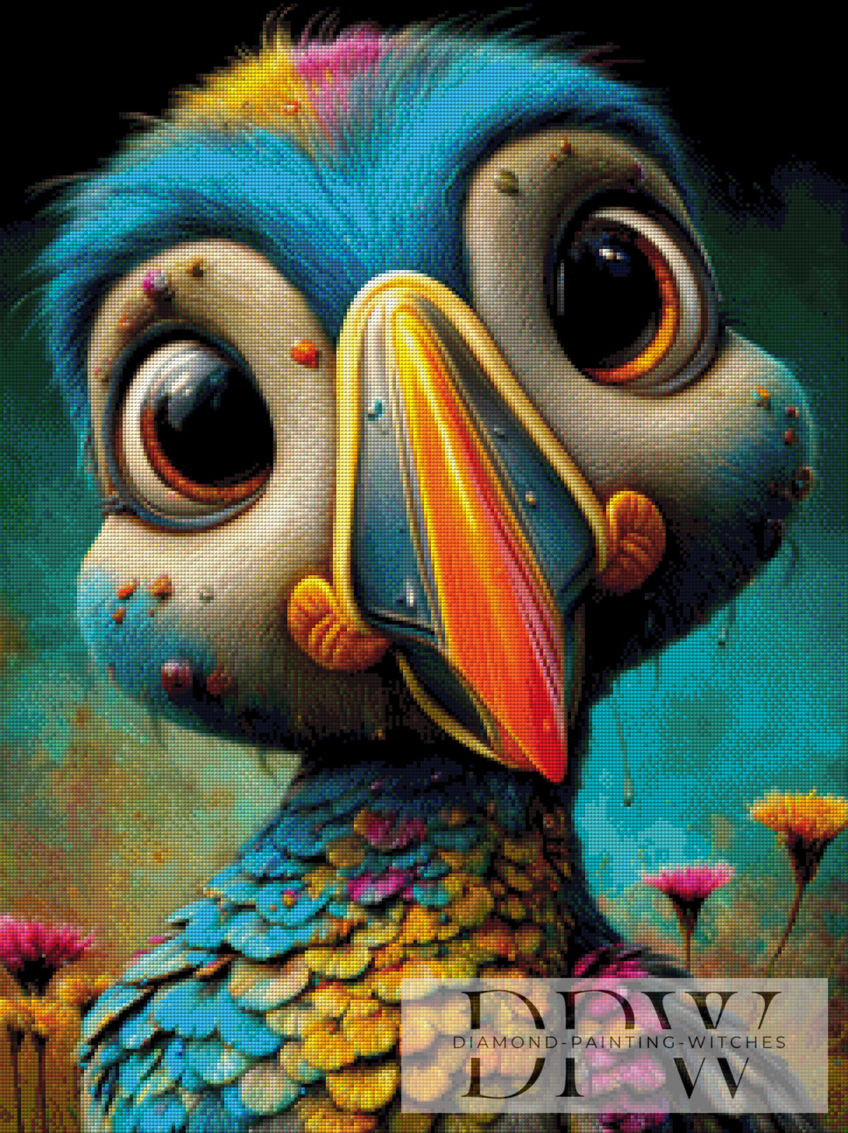 Lustiger Vogel by QN mit 270 Farben