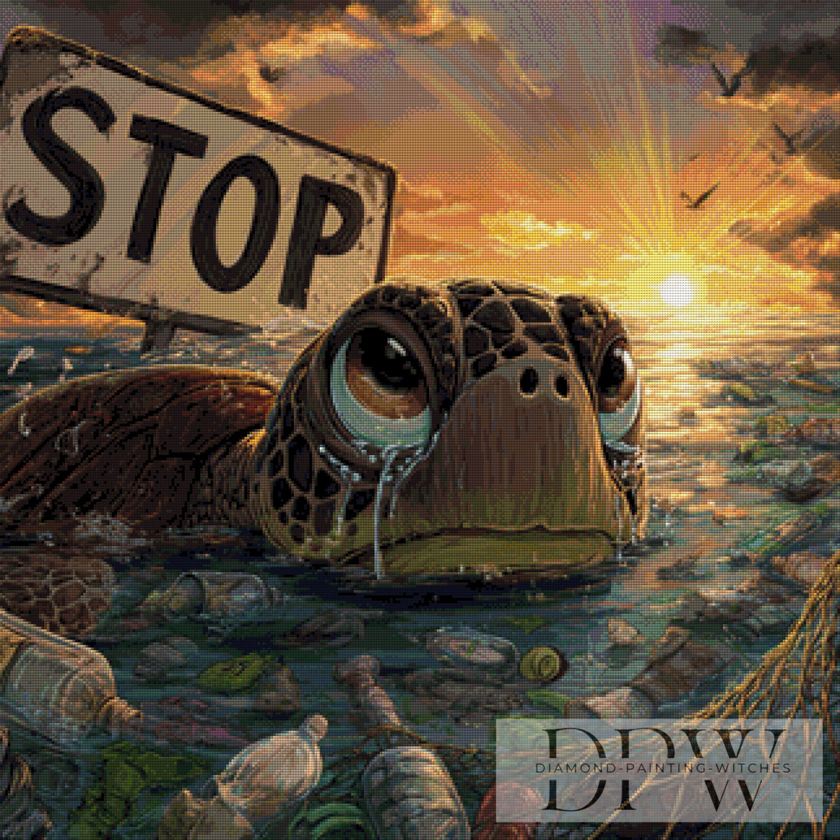 Save our oceans by Lisa Morgan with 140 colors