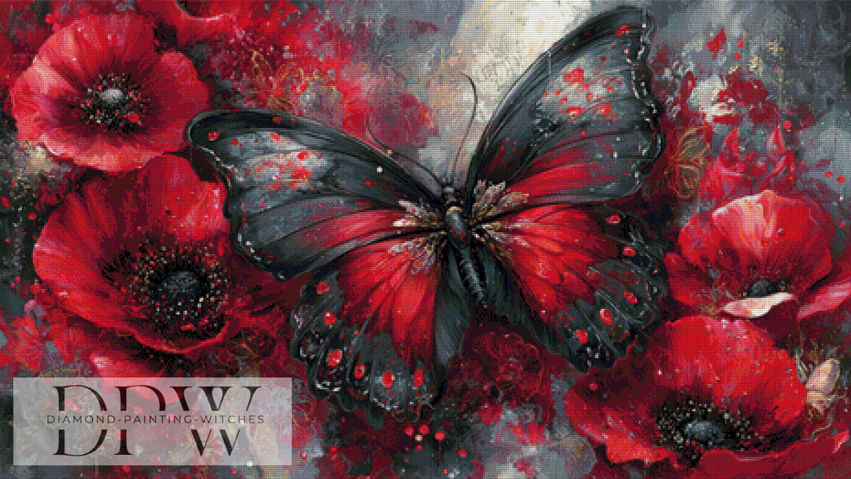 Wings in a Red Rush by Elly_A.I. with 200 colors