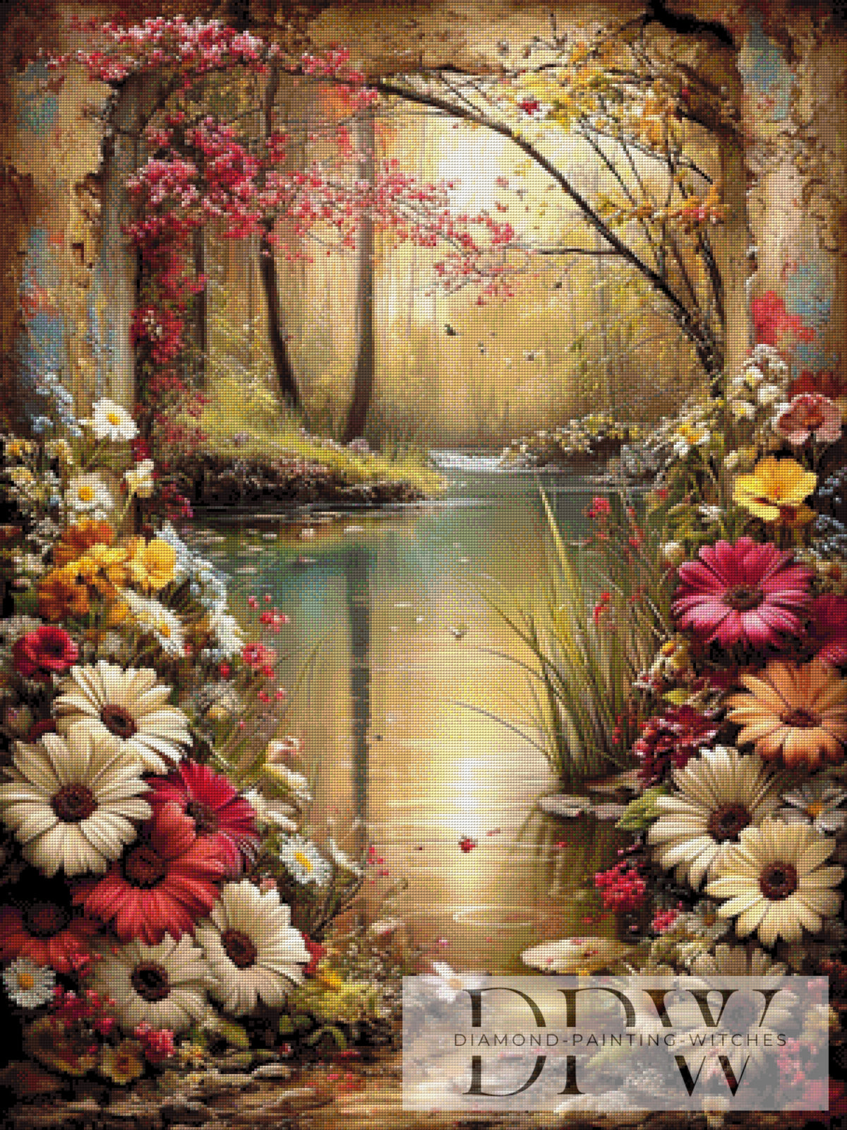 Blümchen at the Forest Lake by CleoDora with 240 colors