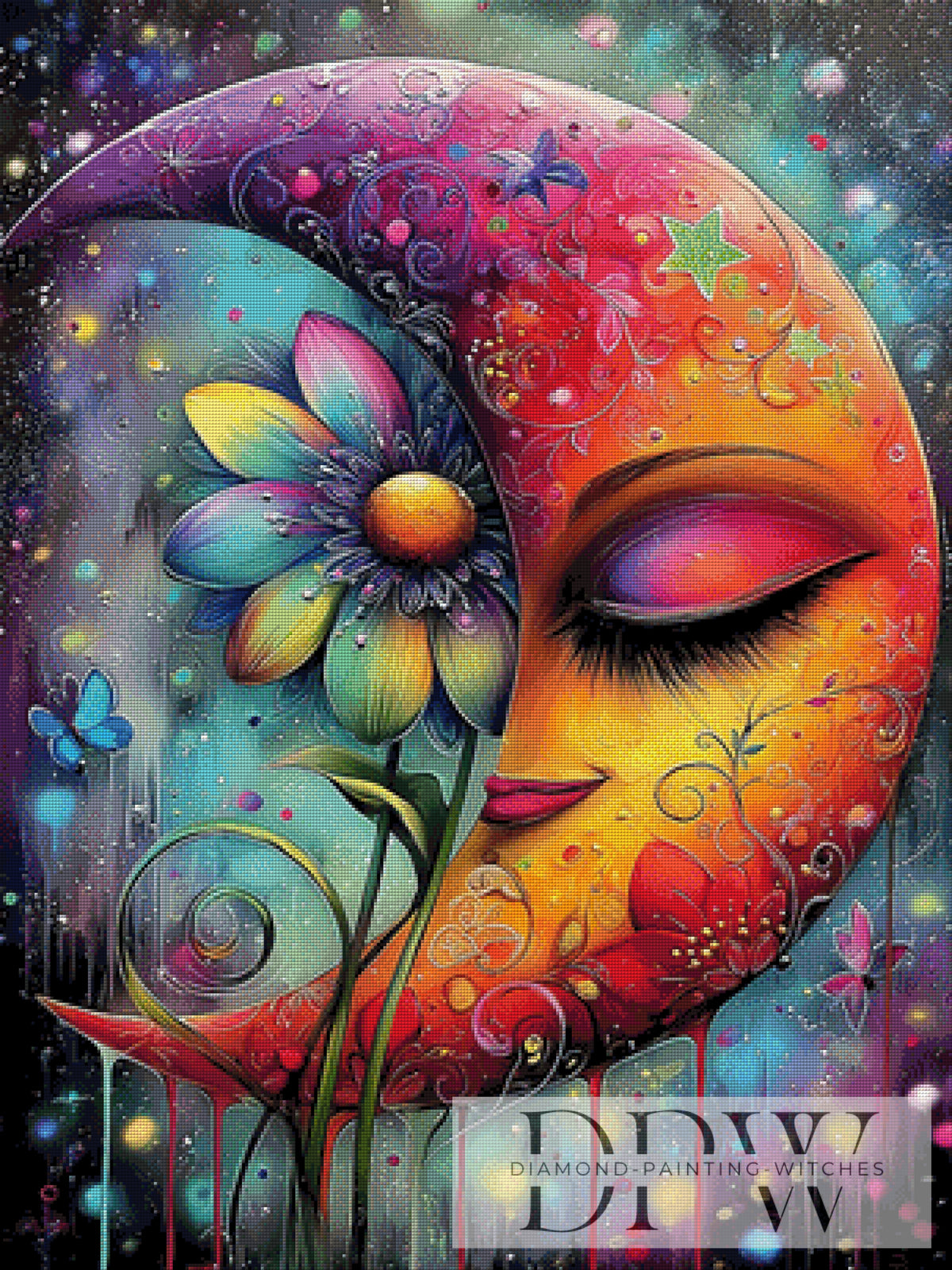 Sleeping Crescent by CleoDora with 400 colors