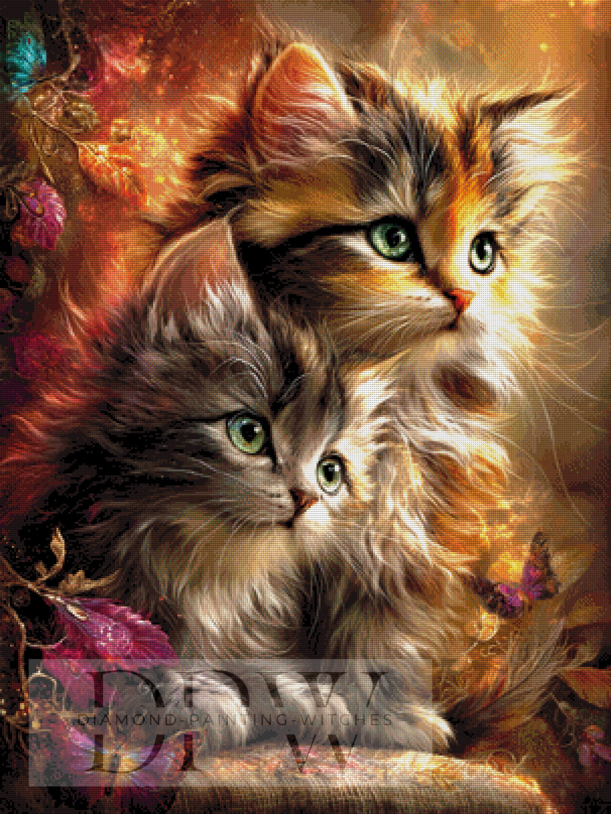 Fluffy togetherness by CreatiVart with 250 colors