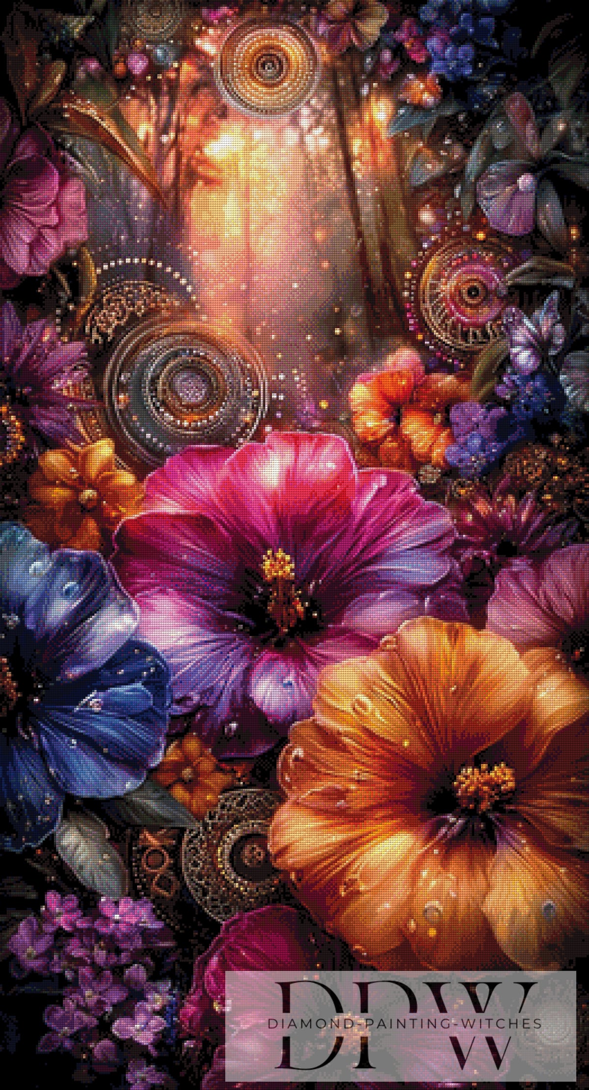 Forest of Radiant Blossoms by CleoDora with 270 colors