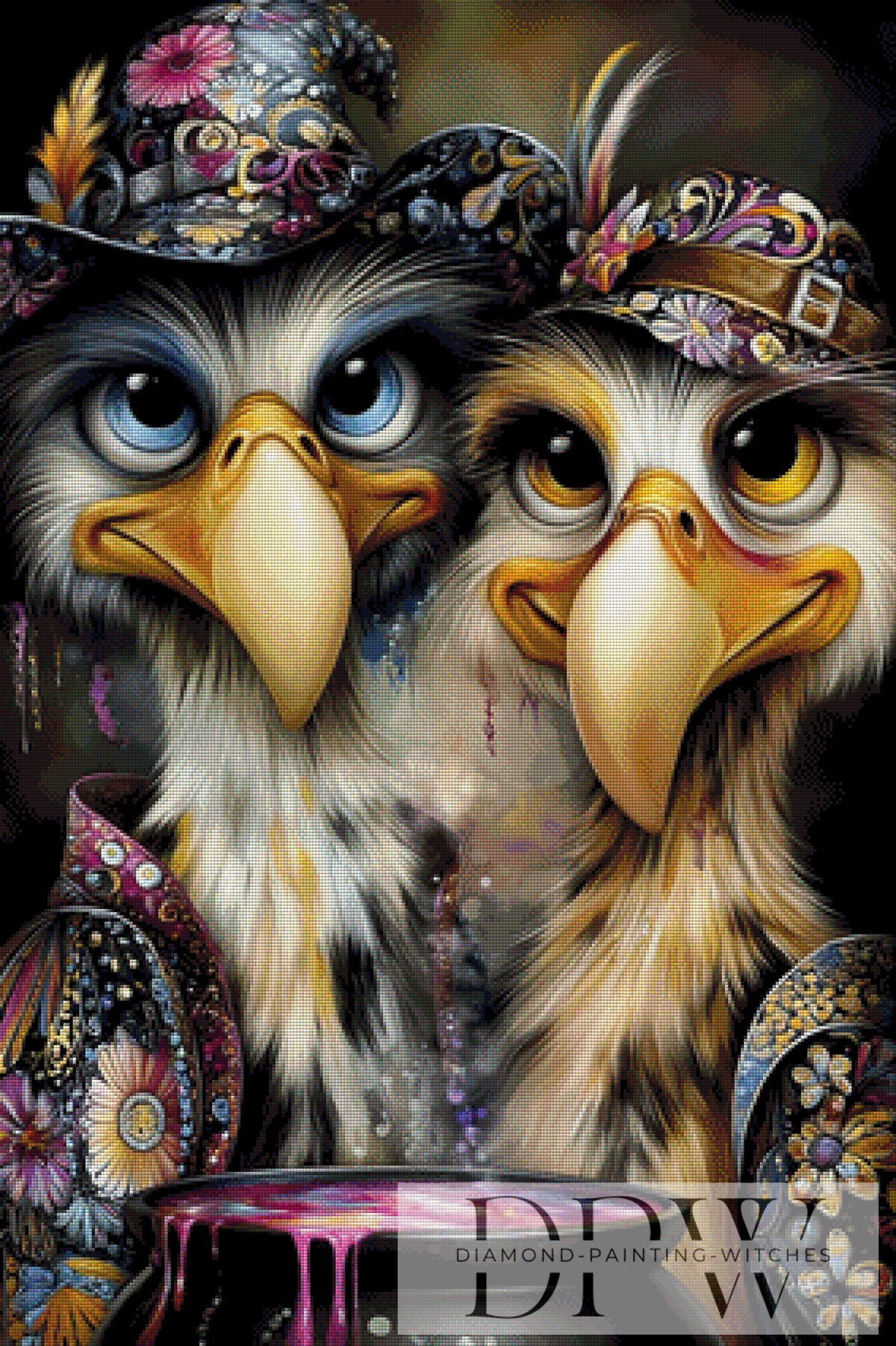 The Witches Vultures I by theA.art with 250 colors
