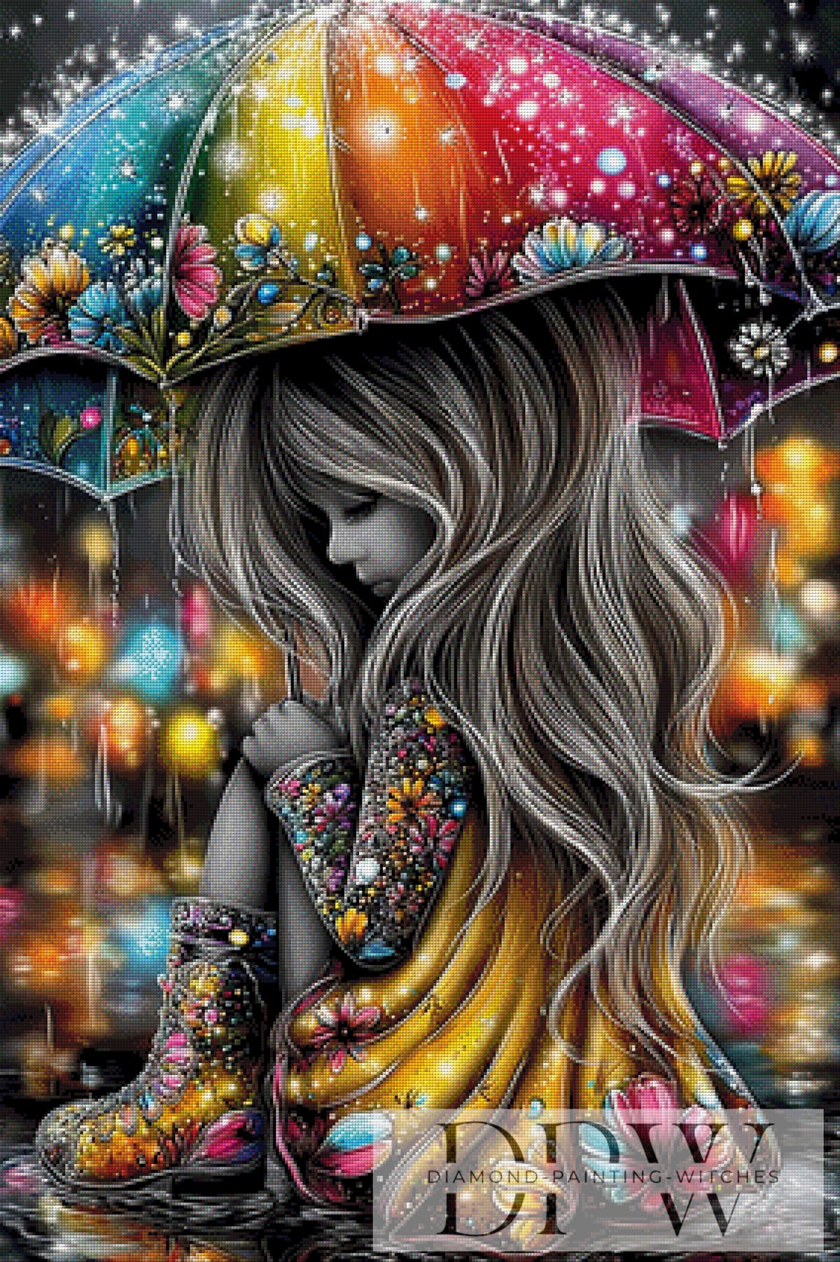 Das Kind im Lichtregen by theA.art mit 380 Farben