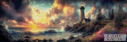 Guardian at the Evening Sea by ellufija with 220 colors
