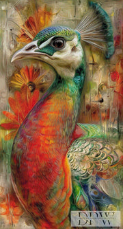 The Peacock of Fire Colors by CleoDora with 290 colors