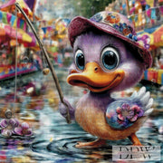 Ente beim Angeln by CleoDora mit 320 Farben