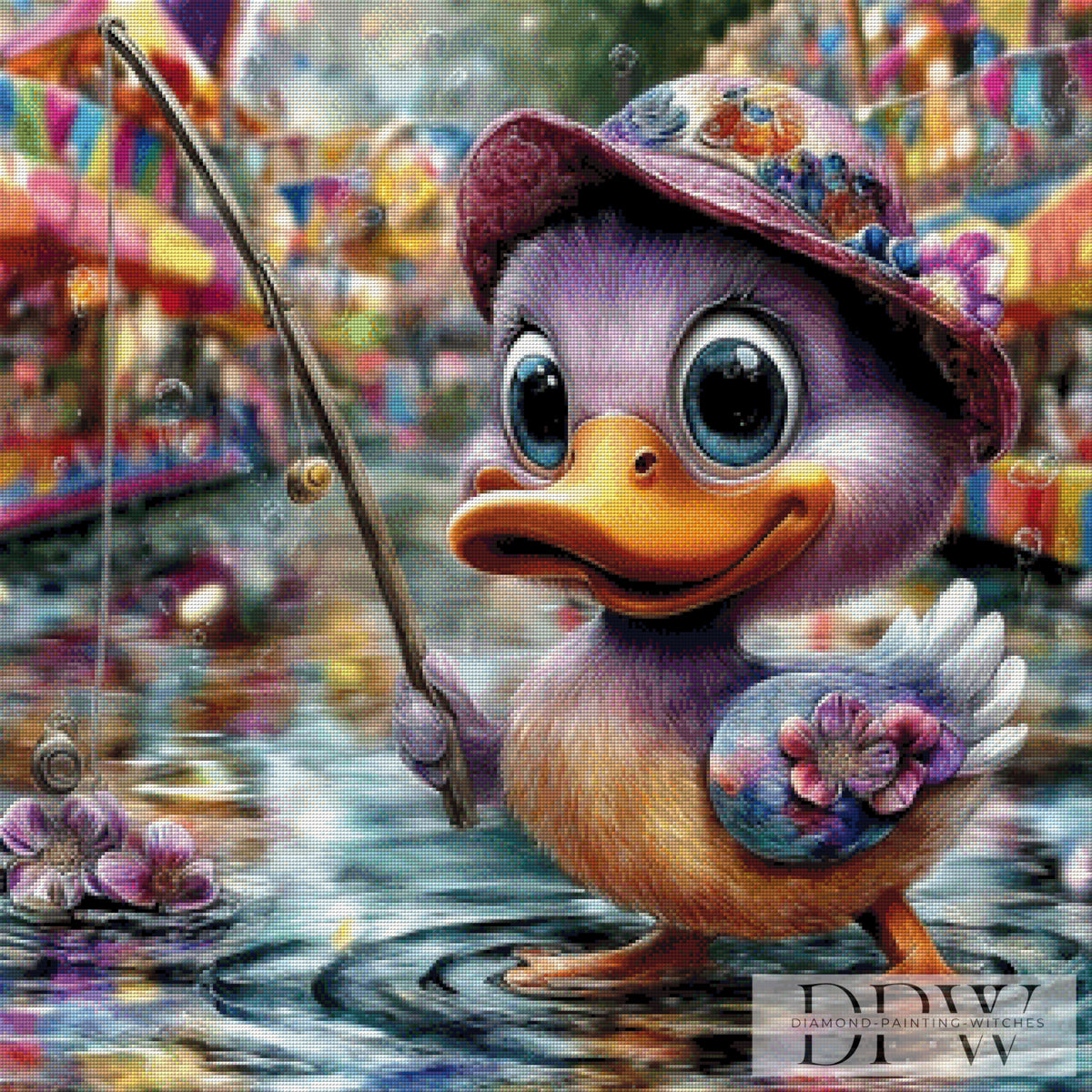 Duck fishing by CleoDora with 320 colors