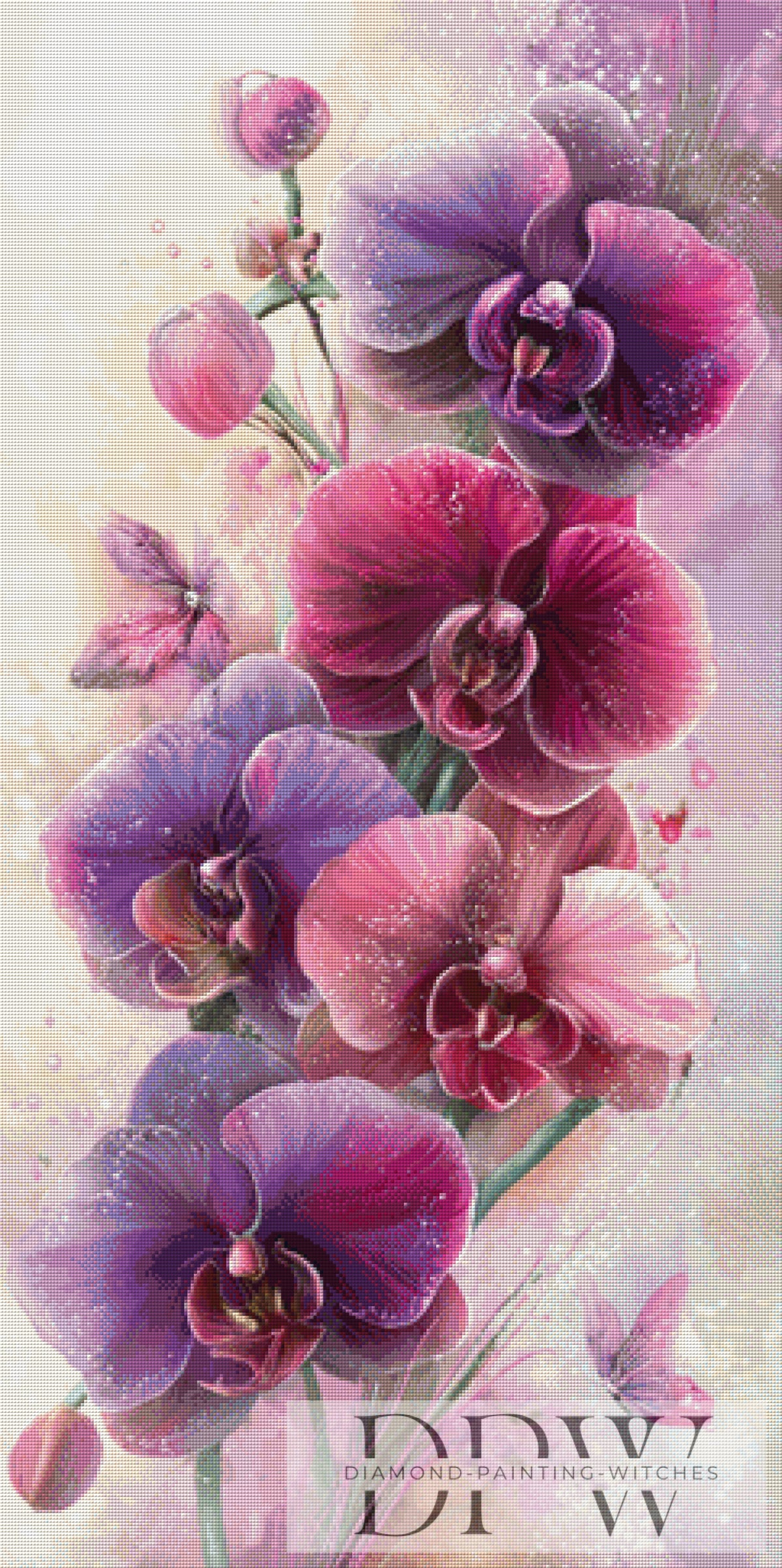 Magical Orchids by CreatiVart with 170 colors
