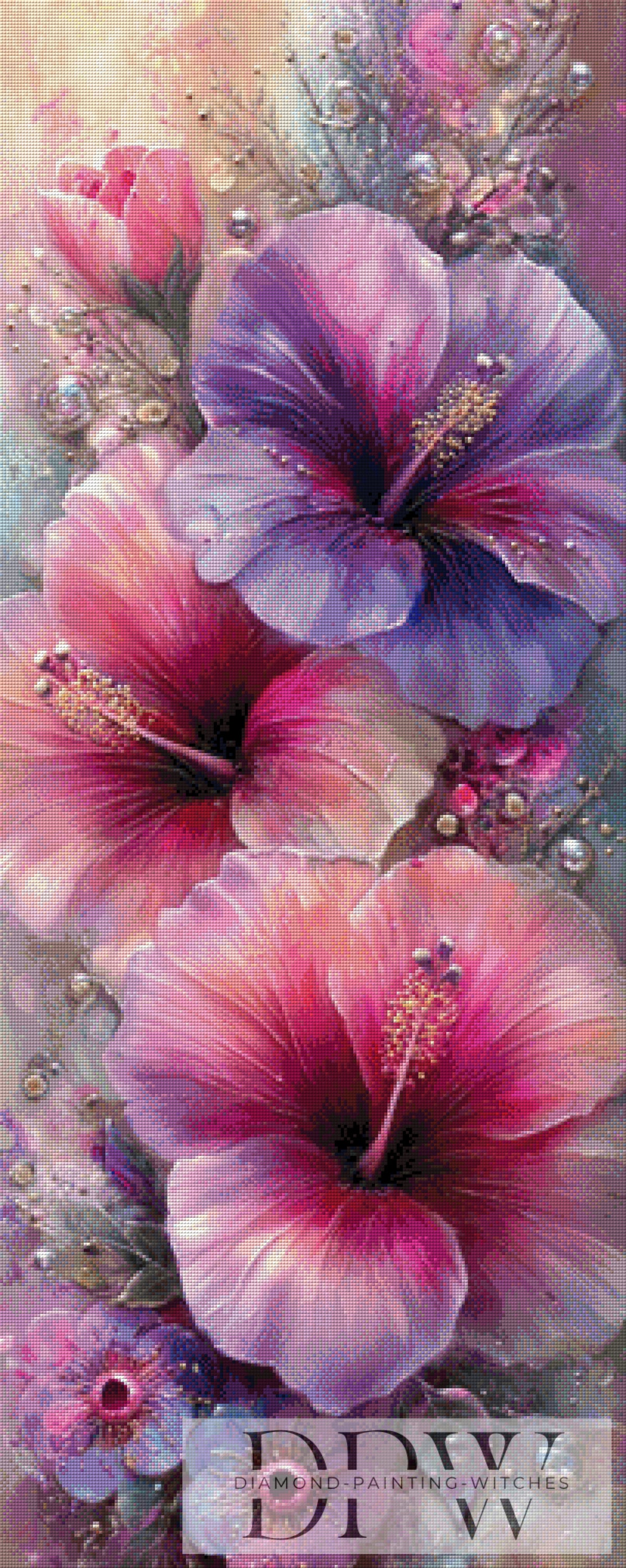 Silk Blossoms by Elly_A.I. with 200 colors