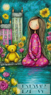Moonlit Night by the Water by CleoDora with 350 colors