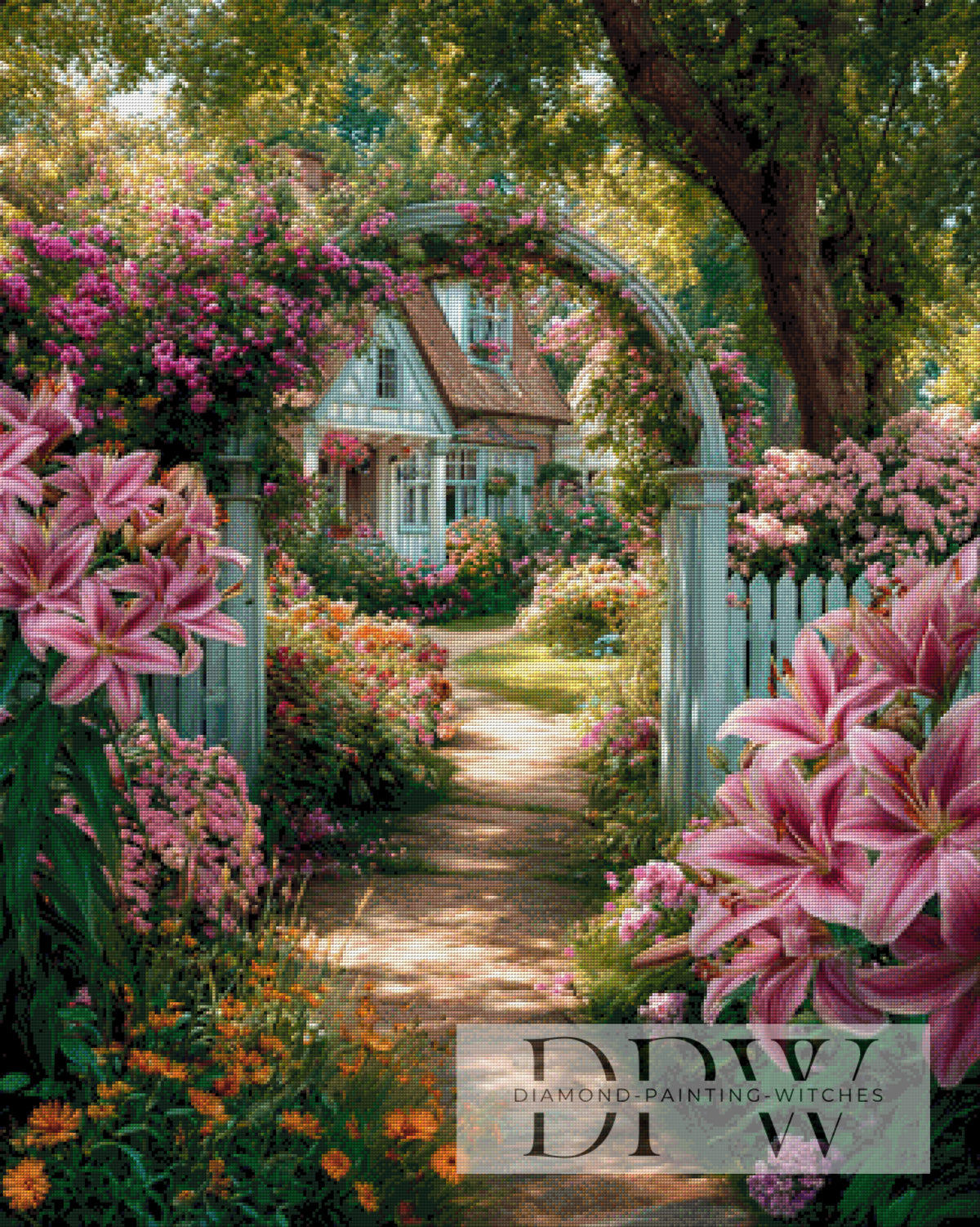 Cottage im Blütenmeer by Elly_A.I mit 310 Farben
