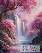 Waterfalls of the Blossom Valley by Elly_A.I with 230 colors