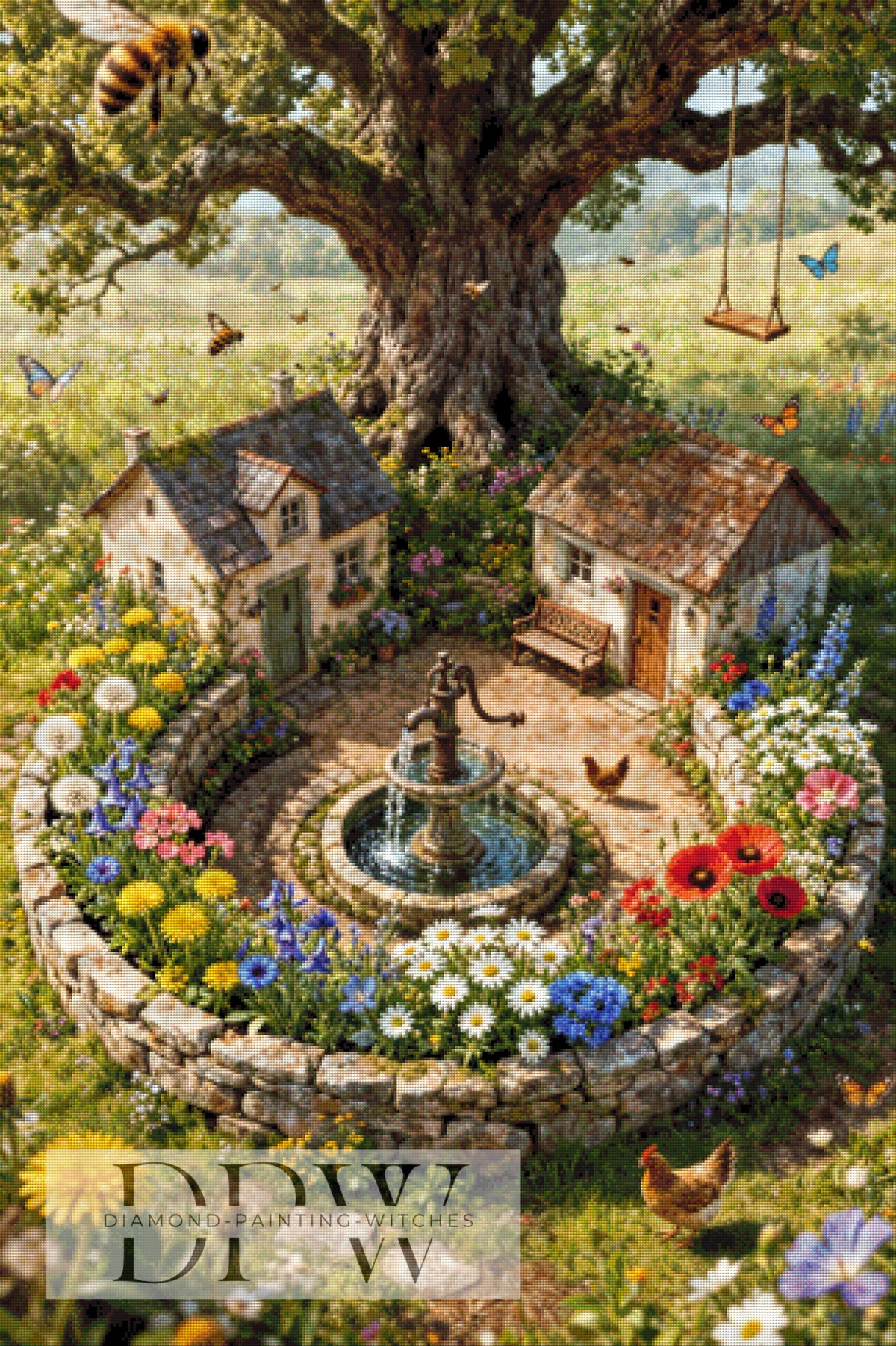 Pixxel Picsによる「Farmhaus Brunnen」、300色使用。
