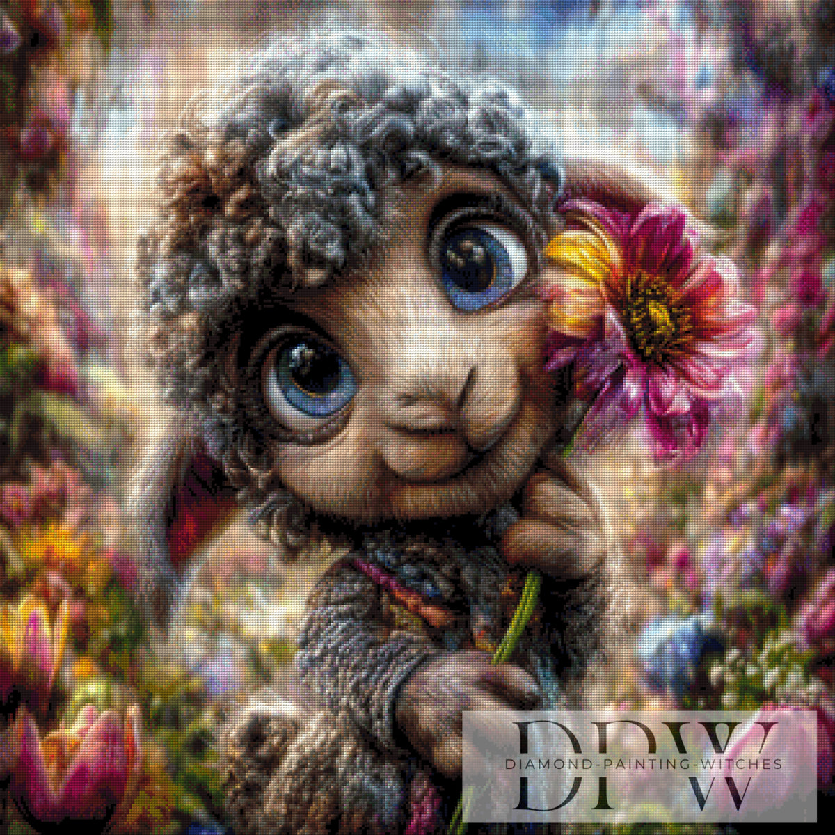 Frank the little lamb by CreatiVart with 300 colors
