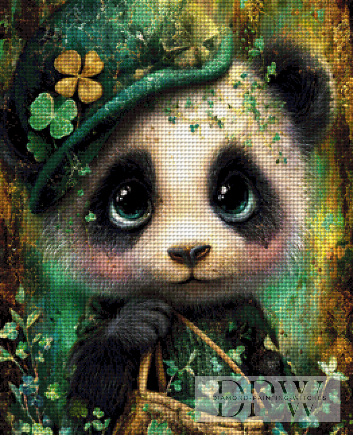 Lucky Panda by Elly_A.I. with 210 colors