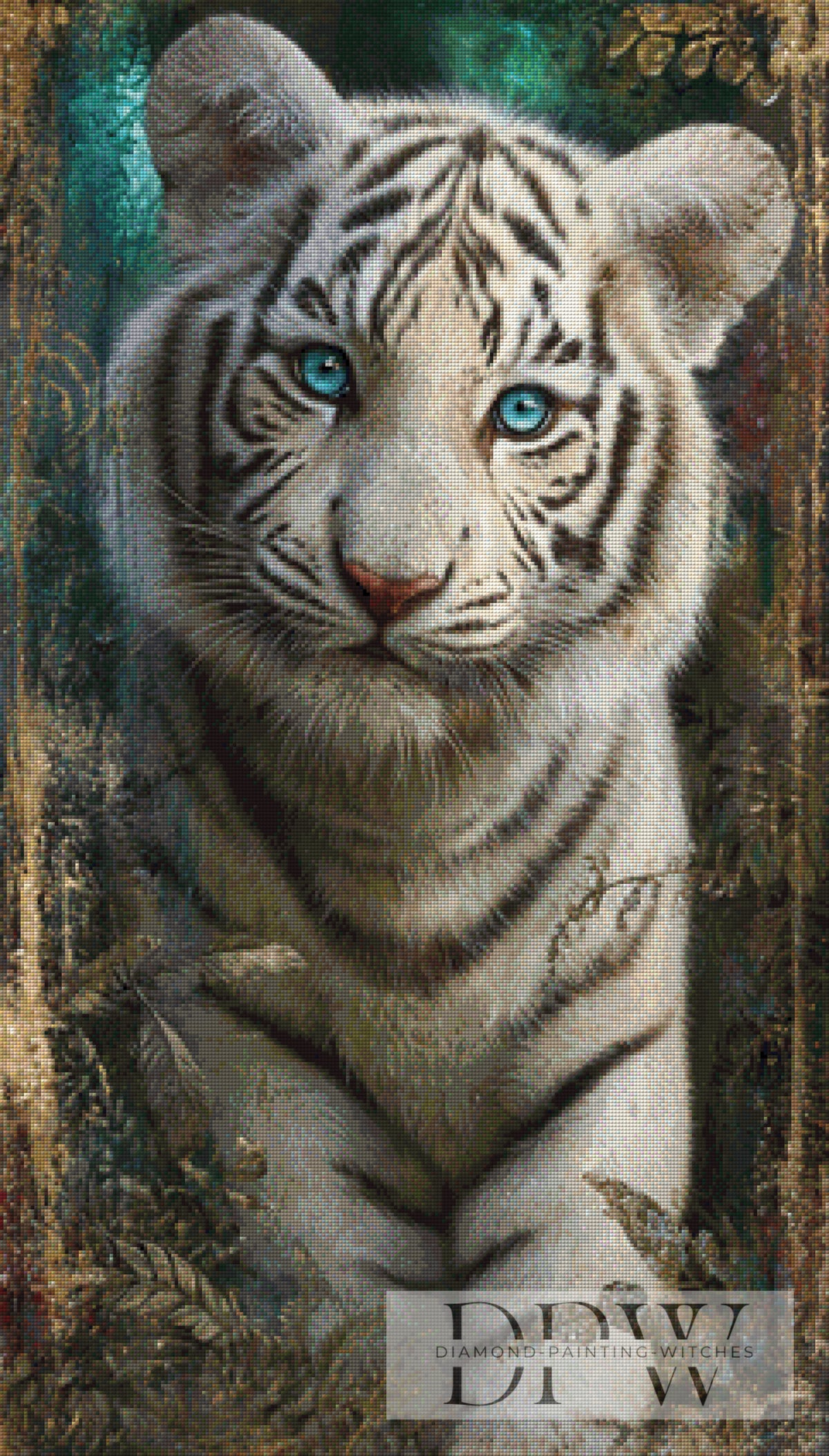 The Breath of the Young Tiger by Elly_A.I. with 150 colors