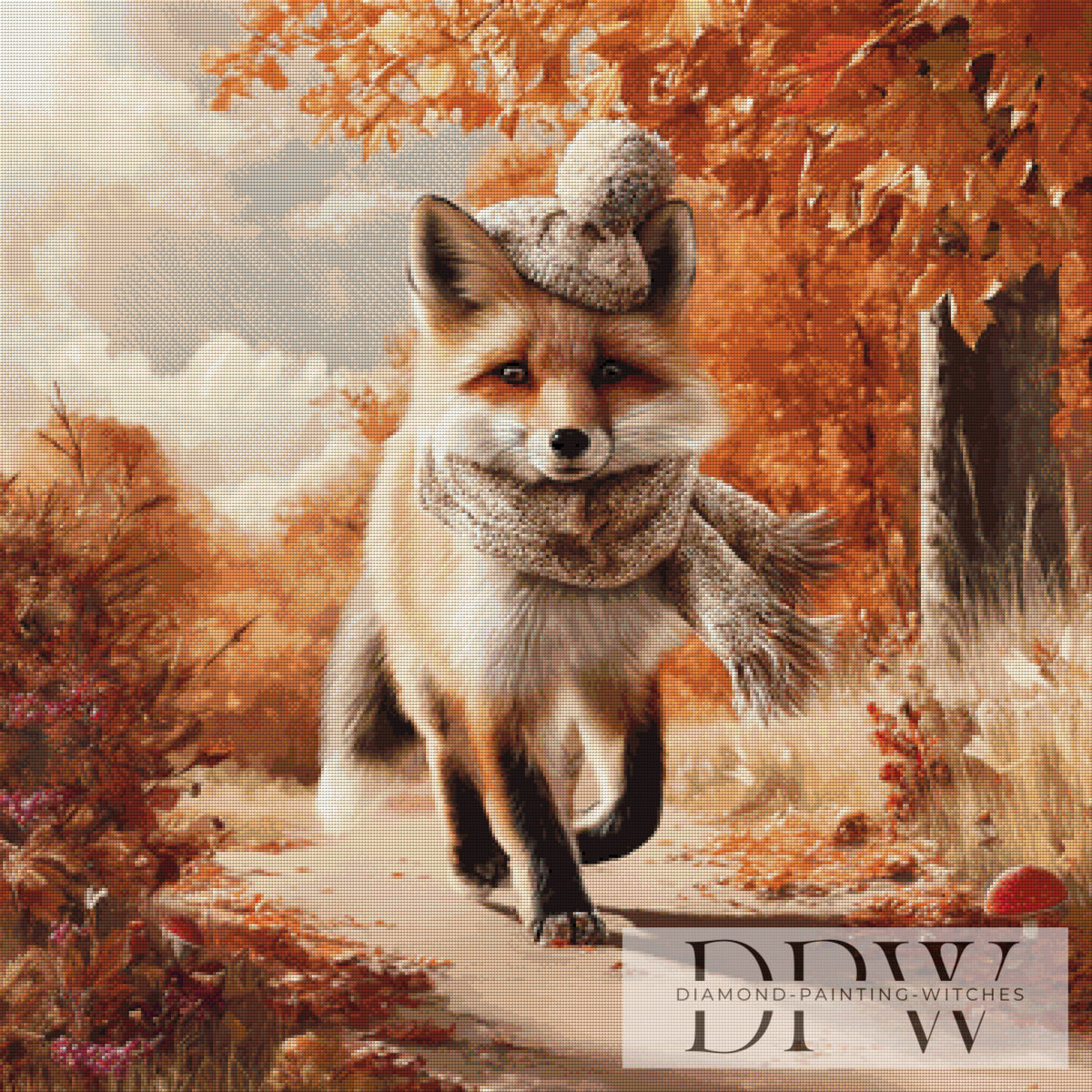 Fox on the Route by Lisa Morgan with 130 colors