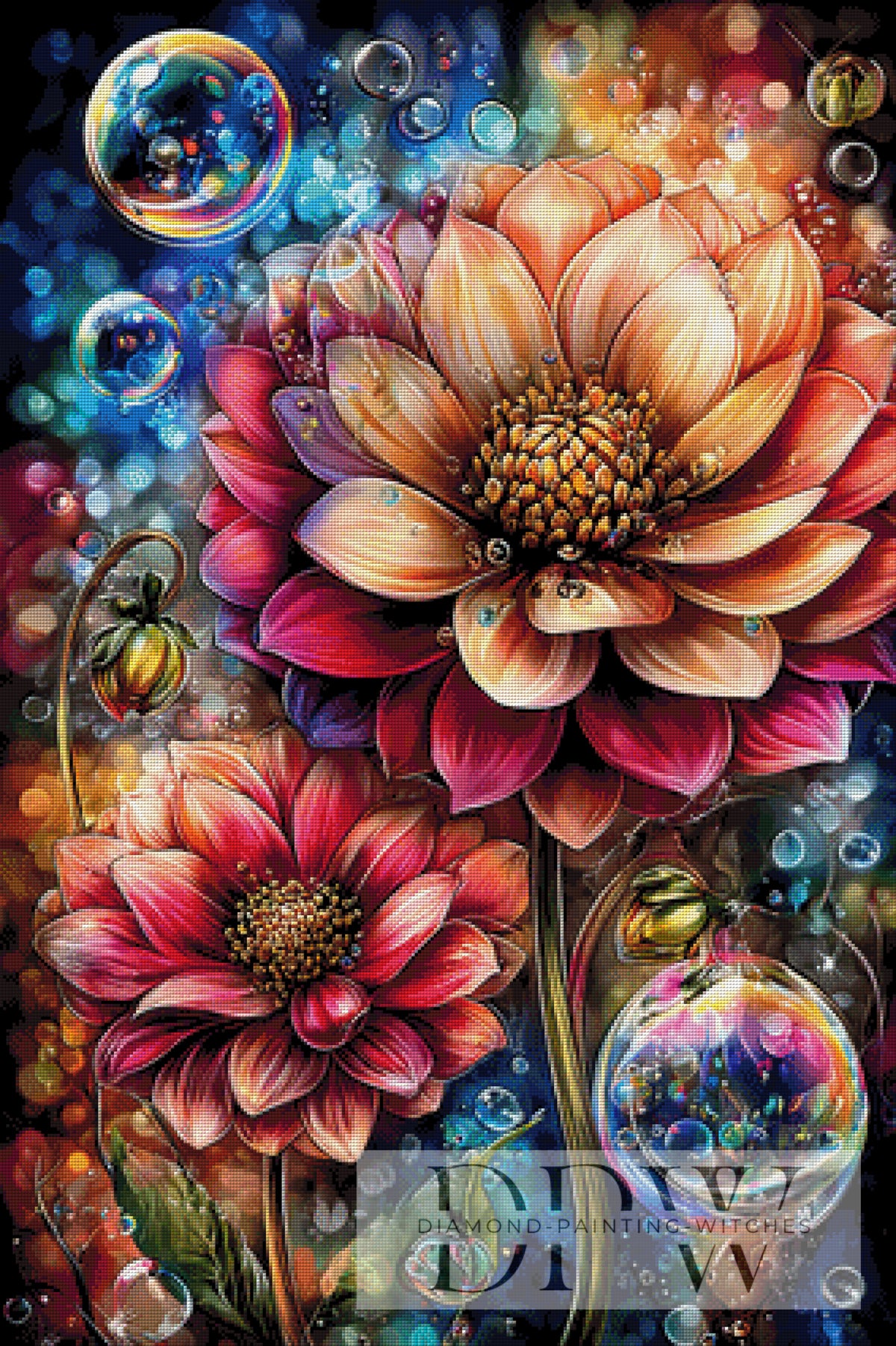Power Flowers by theA.art with 420 colors