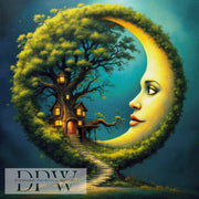Blue Witch by Artifey, 70x90cm with 110 colors DPW-417