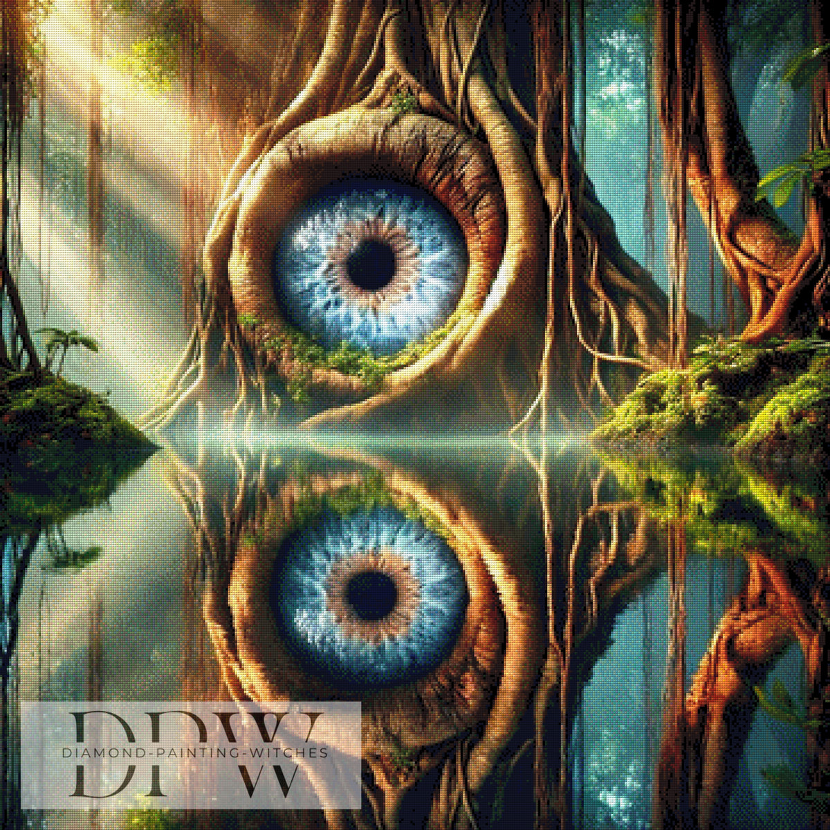 Blue Witch by Artifey, 70x90cm with 110 colors DPW-417