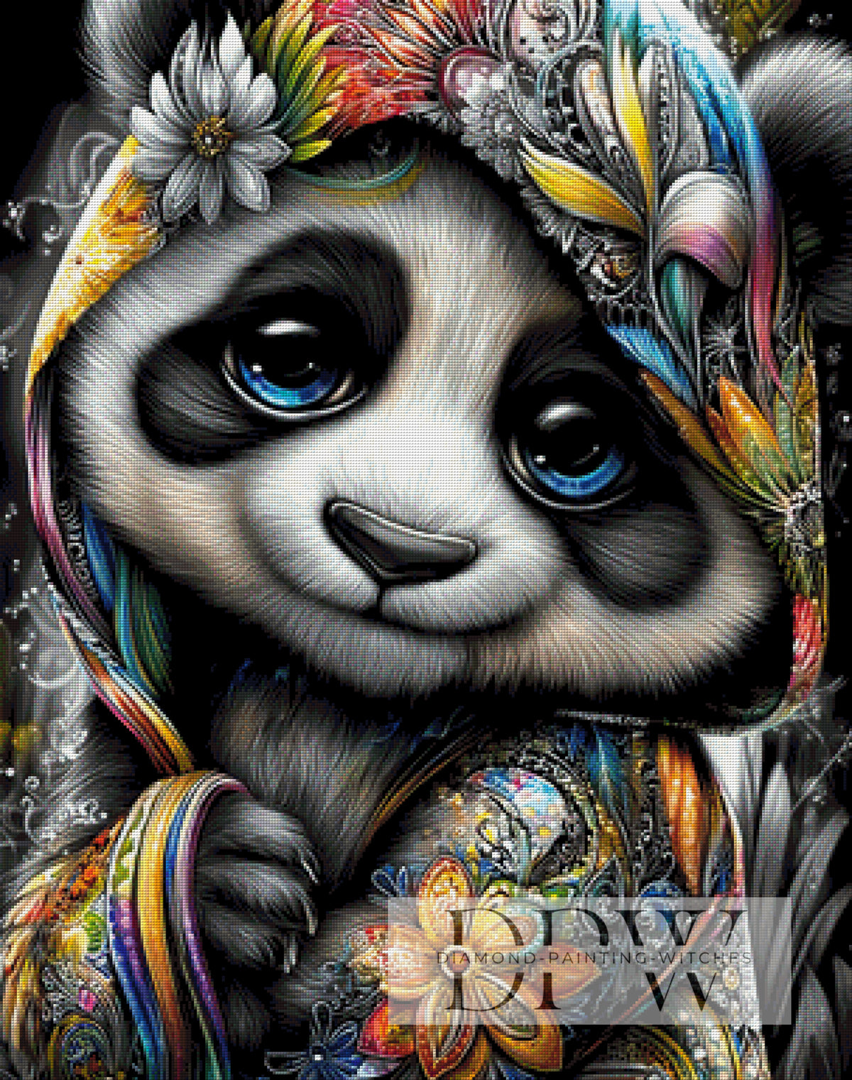 theA.artによるBlue eye Panda（320色使用）