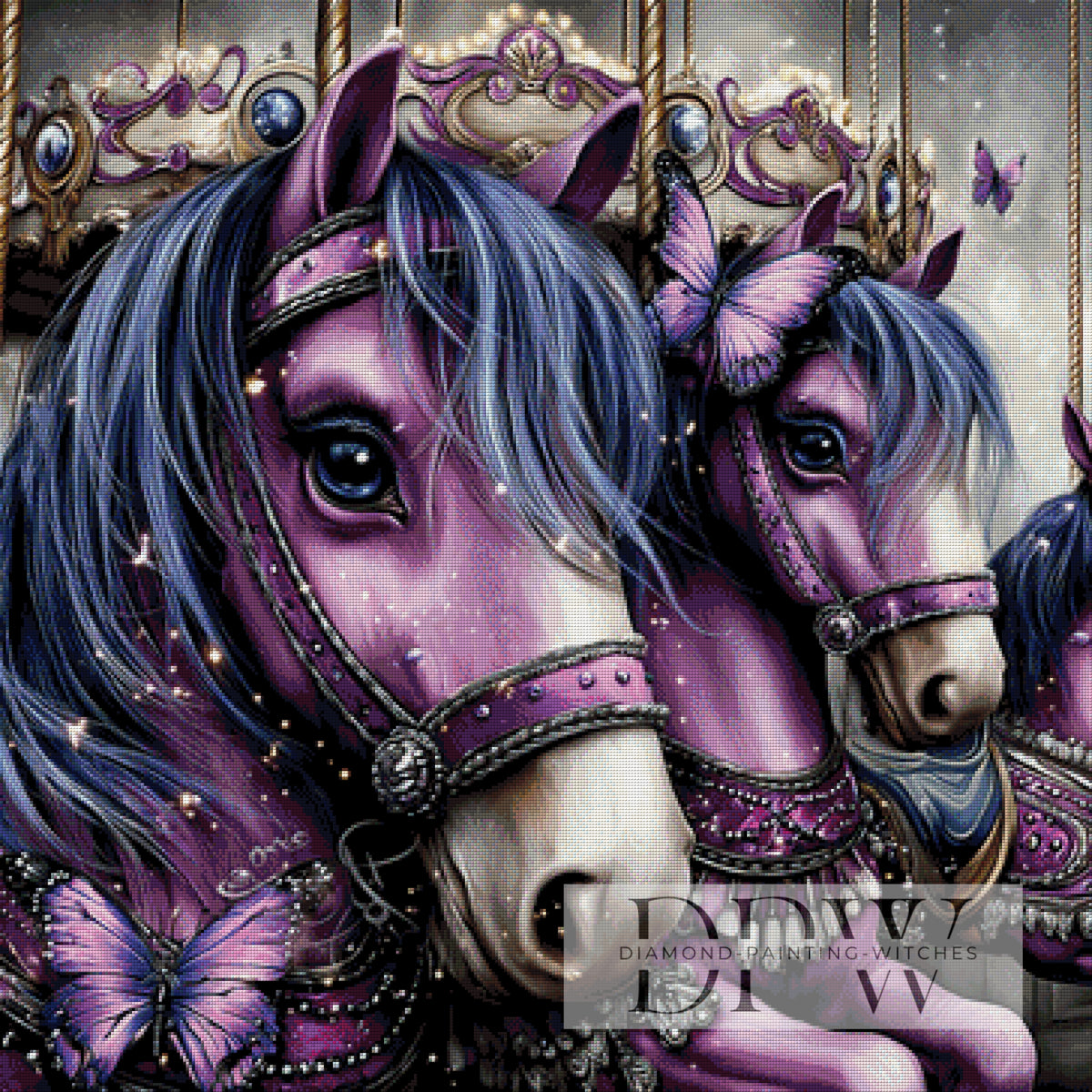 theA.artによる160色のPurple horses