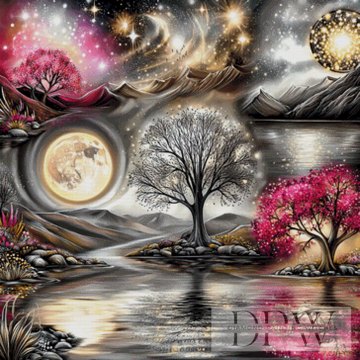 Moon Lake of Dreams by theA.art with 240 colors