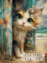 Kitty am Strand by CleoDora mit 220 Farben