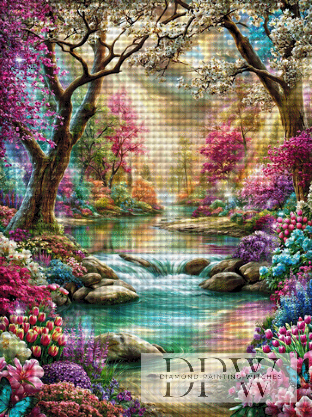 Forest Light by the River by CleoDora with 400 colors