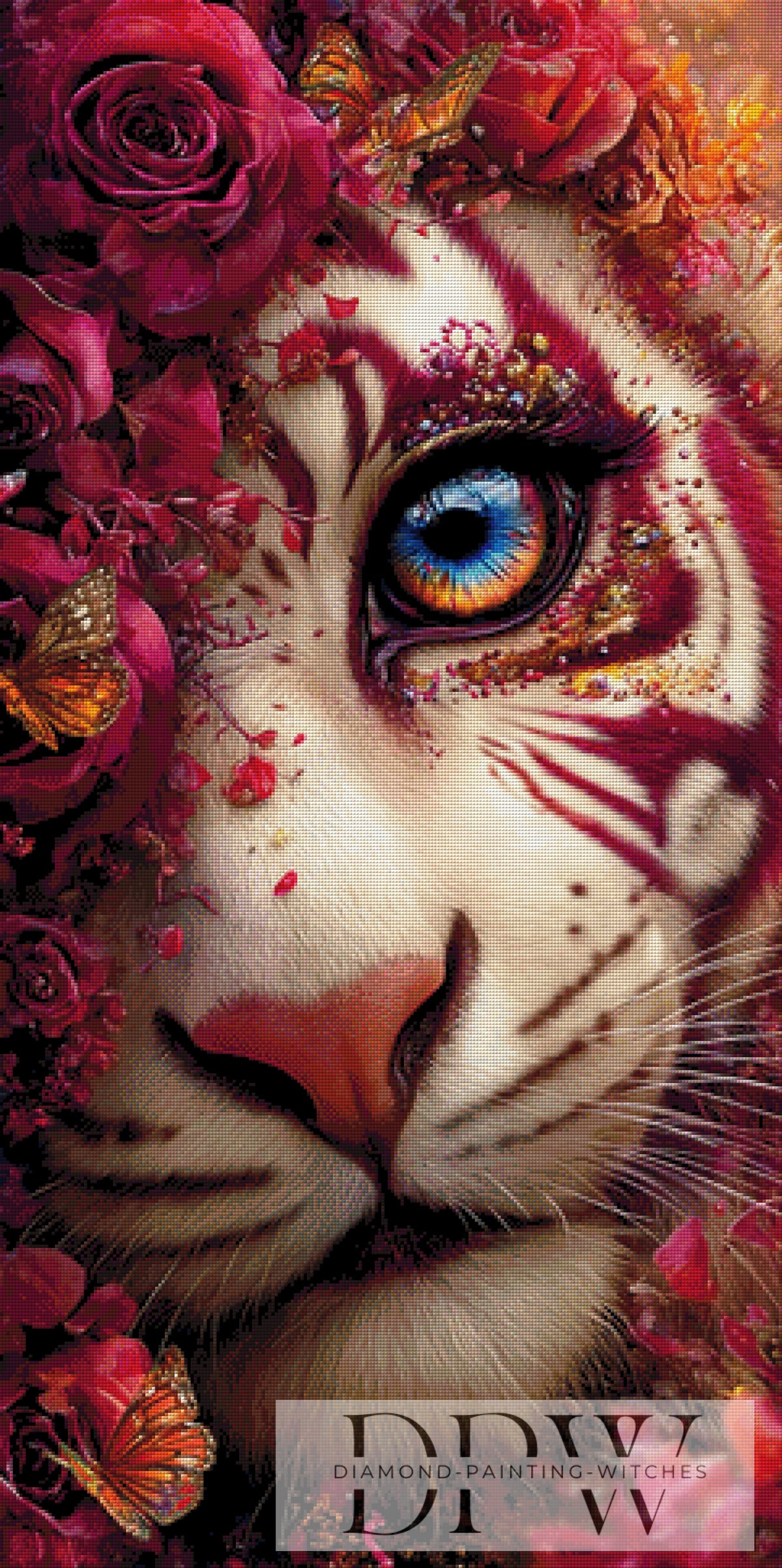 Red Tiger by Elly_A.I with 270 colors