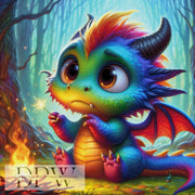 Drache mit Wunderkerze by Casalla Vendetta , mit 380 Farben