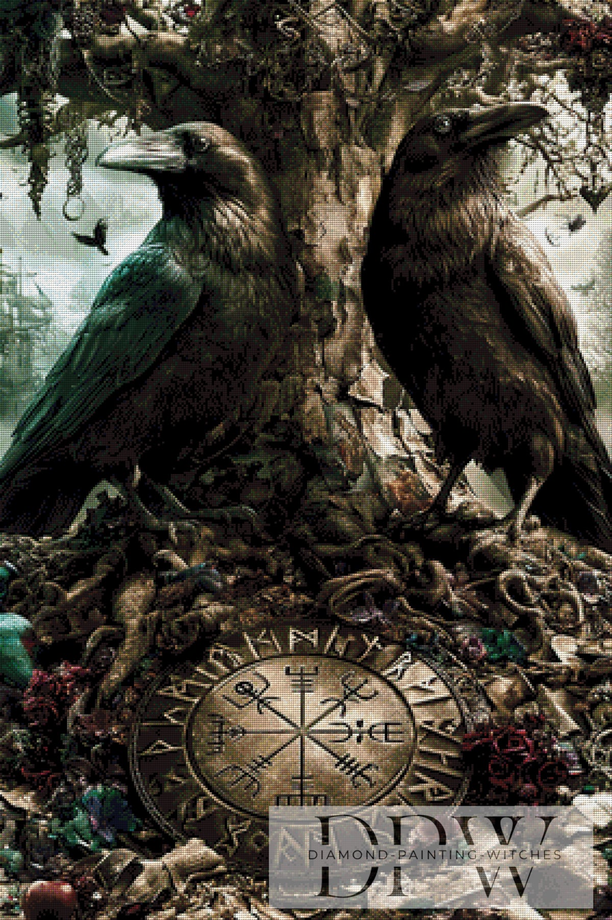 Pixxel PicsによるCeltic Raven（160色）