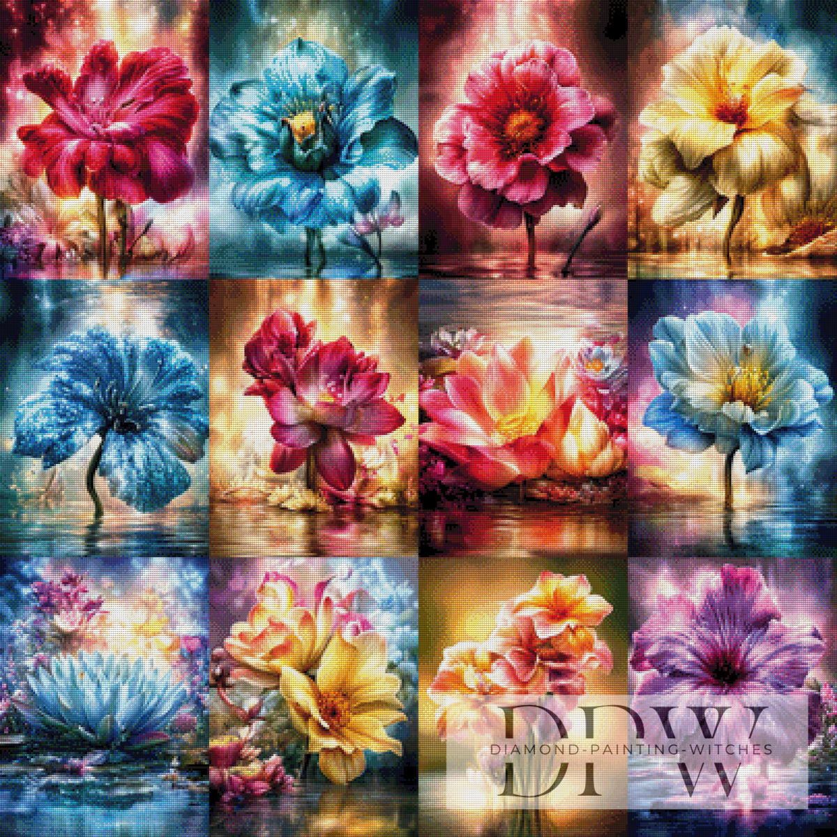 Flower mix by ellufija with 410 colors