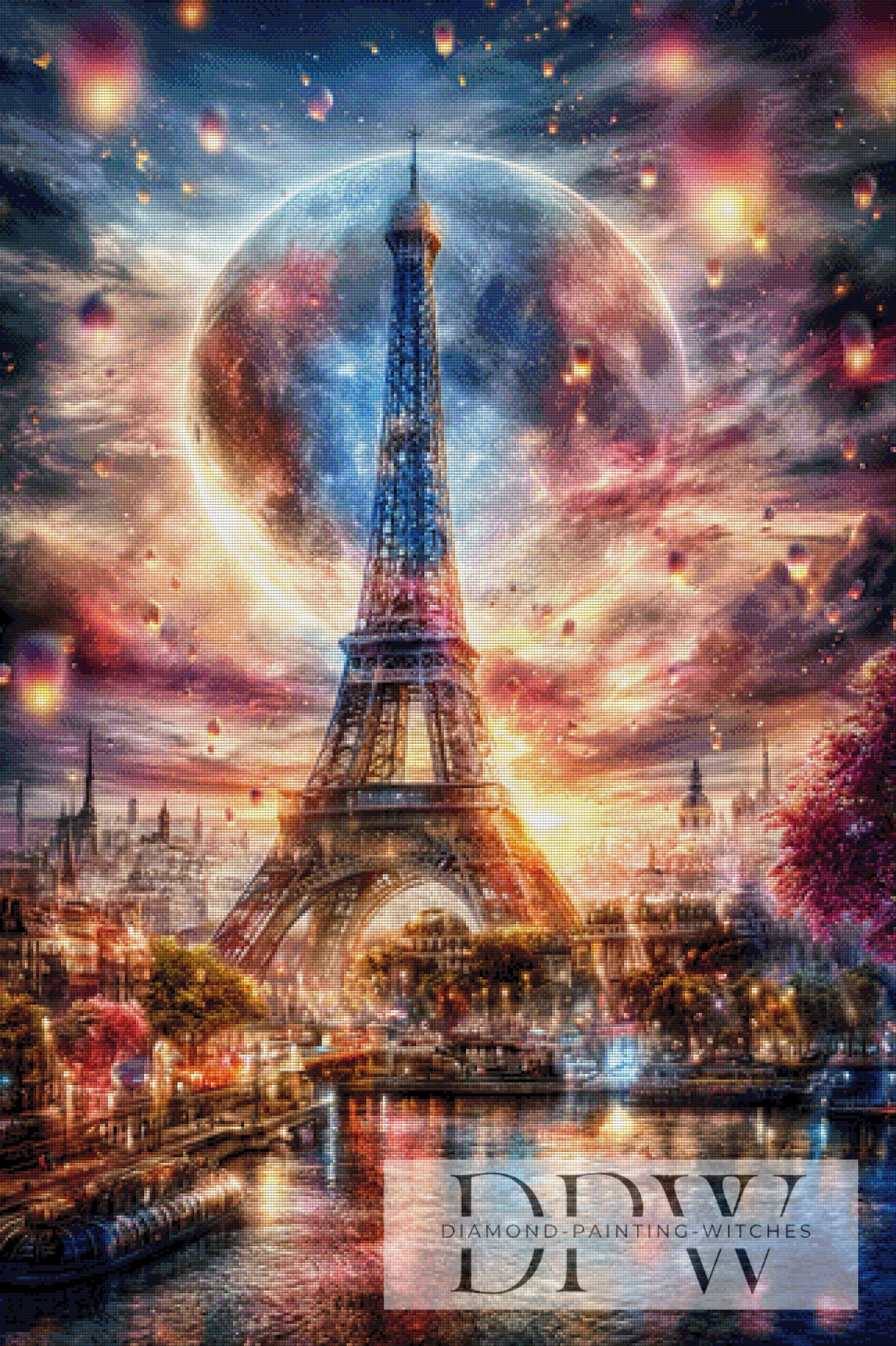 Paris by Night by ellufija with 300 colors