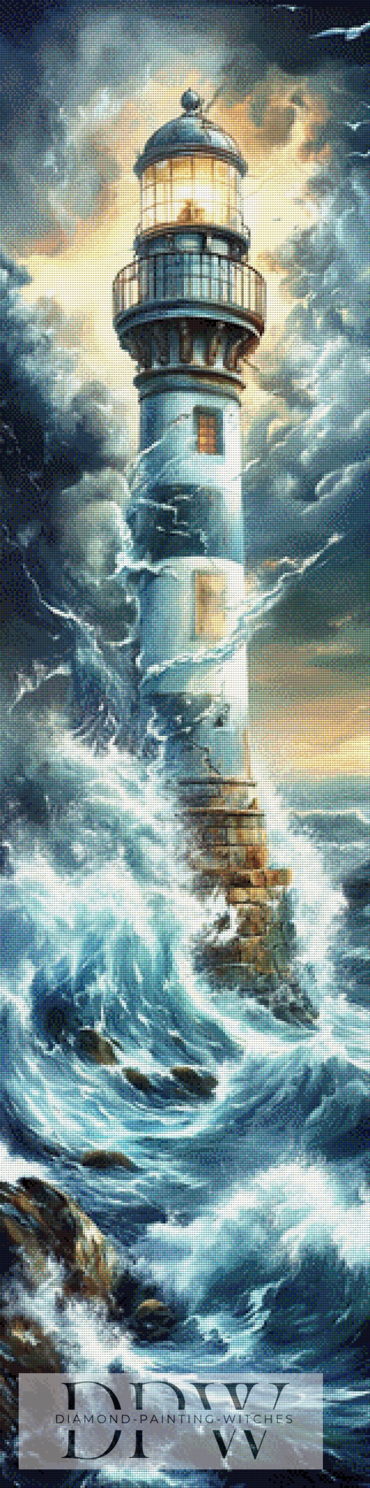Luna作『Whiteblue Lighthouse』、175色使用