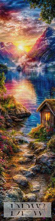 The Mountain Hut by ellufija with 350 colors