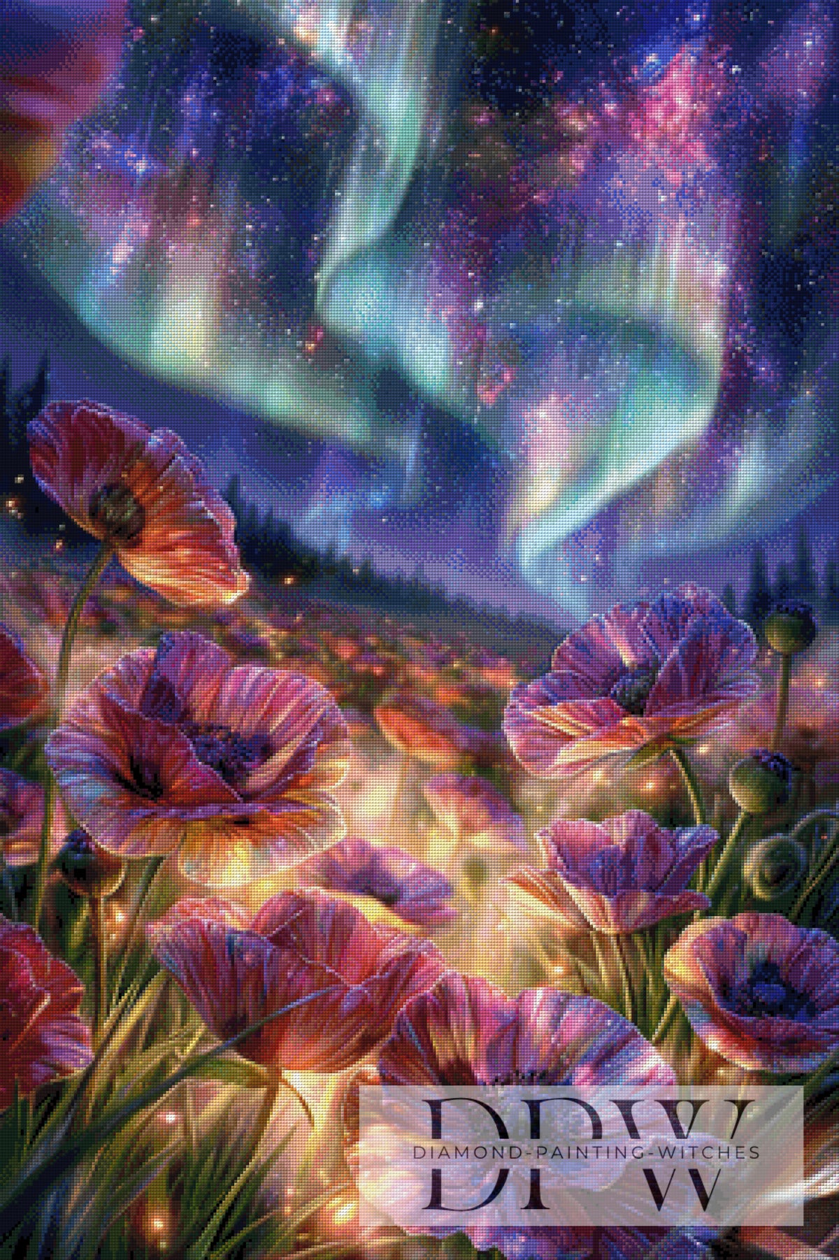 Polarlicht Mohn by ellufija mit 320 Farben
