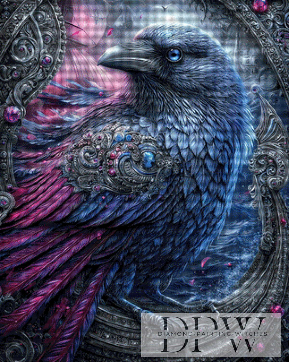 Rune Raven by Elly_A.I with 130 colors