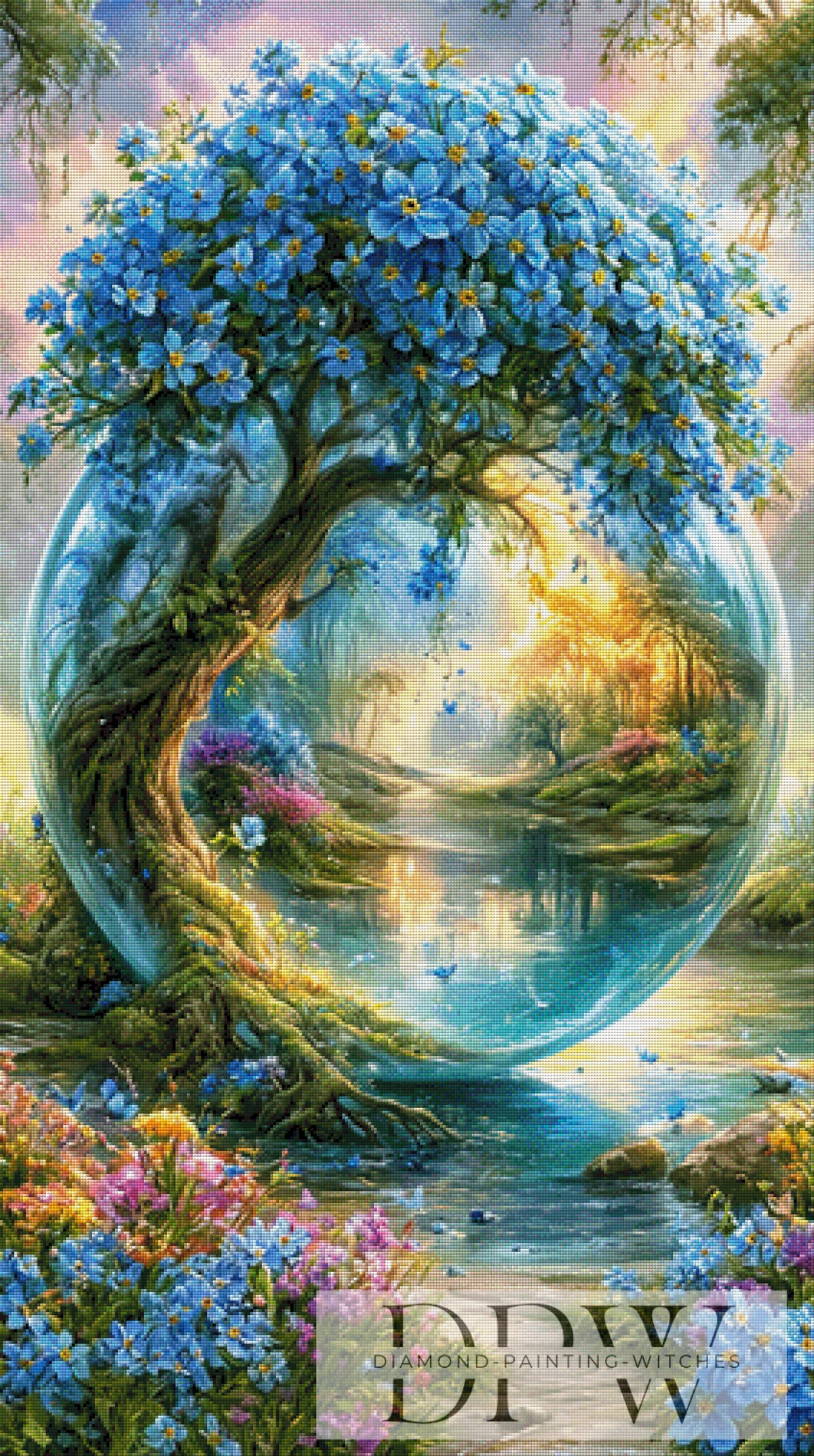 World in the Tree by Elly_A.I with 330 colors