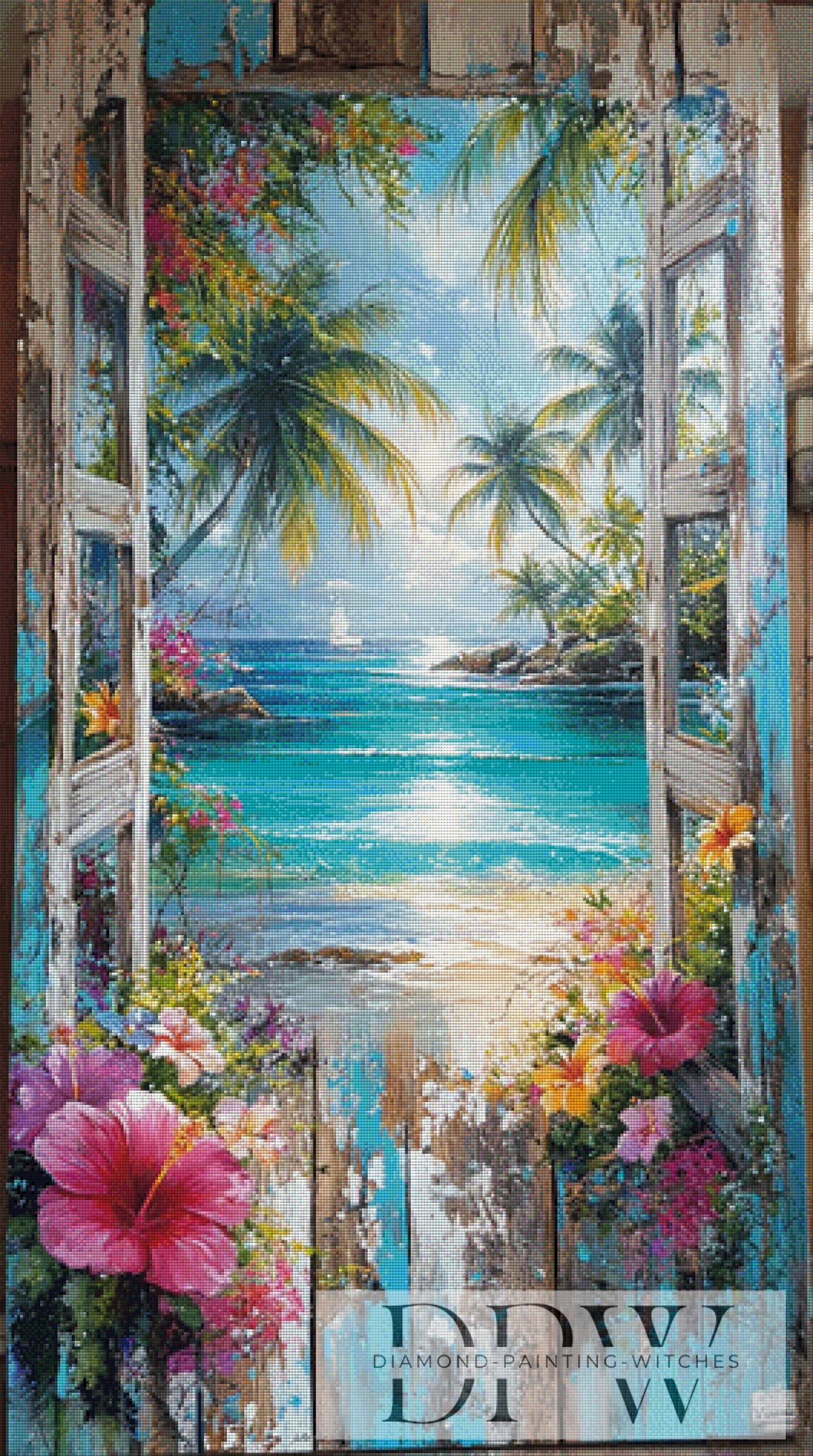 『Fenster im Paradies』(Elly_A.I作)、330色